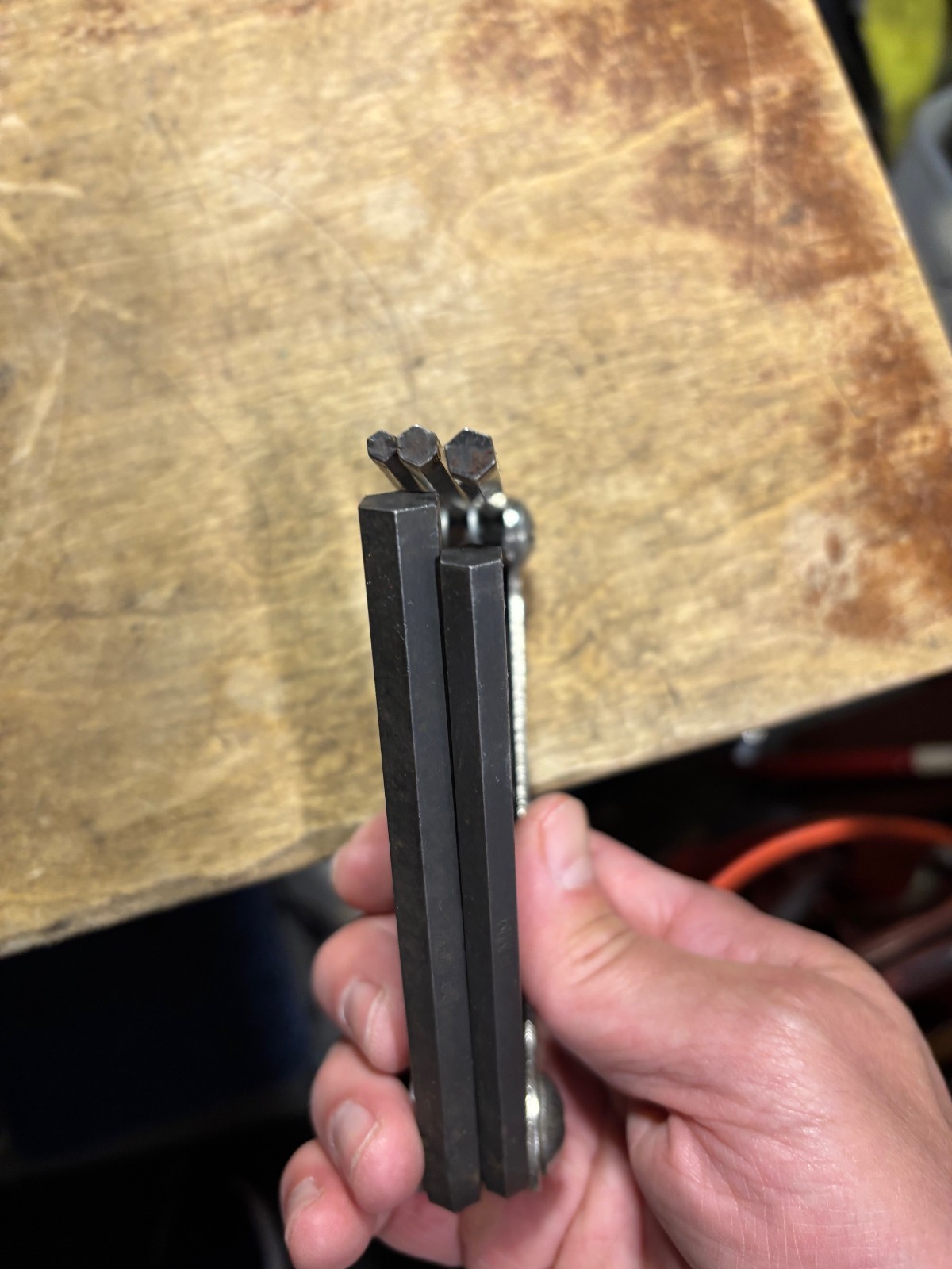 Snap On Tools AWM5K Folding Hex Allen Wrench Set Metric 4mm-10mm & SAE AW5K USA