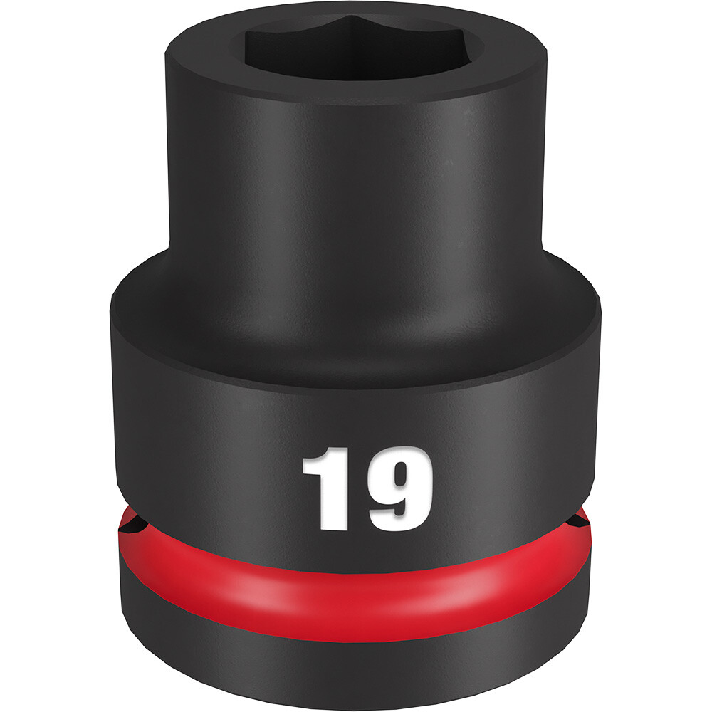 Milwaukee 49-66-6357 SHOCKWAVE Impact Duty 3/4 Drive 19MM Standard 6 Point Socke