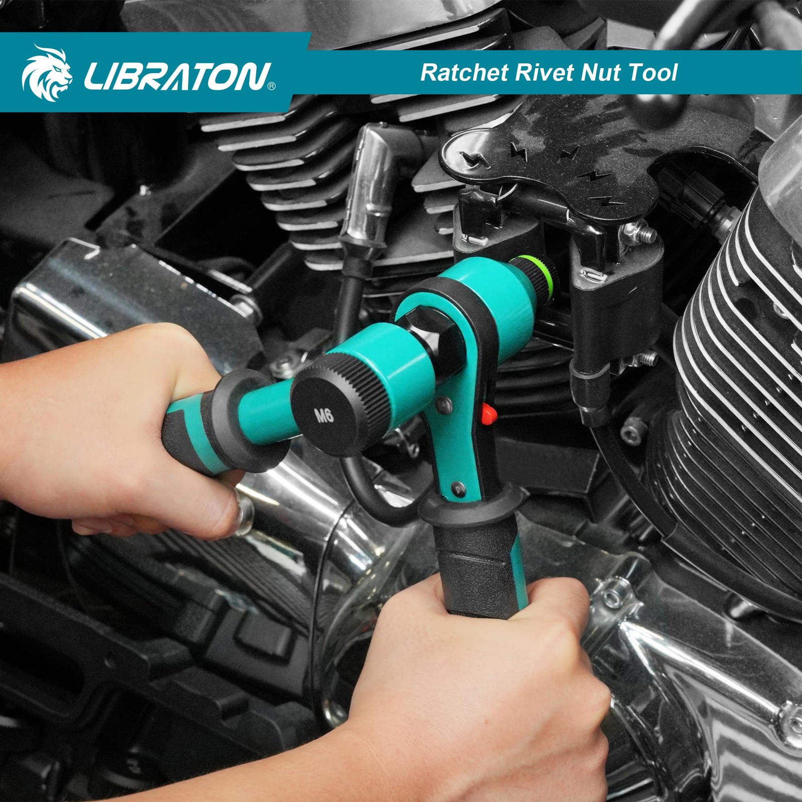 LIBRATON Rivet Nut Tool, Rivnut Professional Ratchet SAE and Metric
