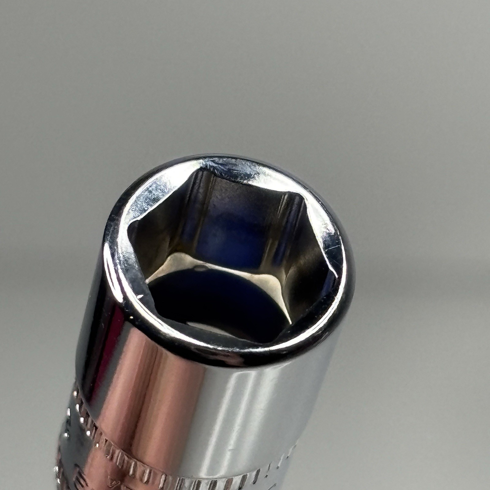 Snap On Tools TMM9 1/4 Dr 6Pt Metric 9mm Flank Dr Shallow Chrome Socket USA 2002