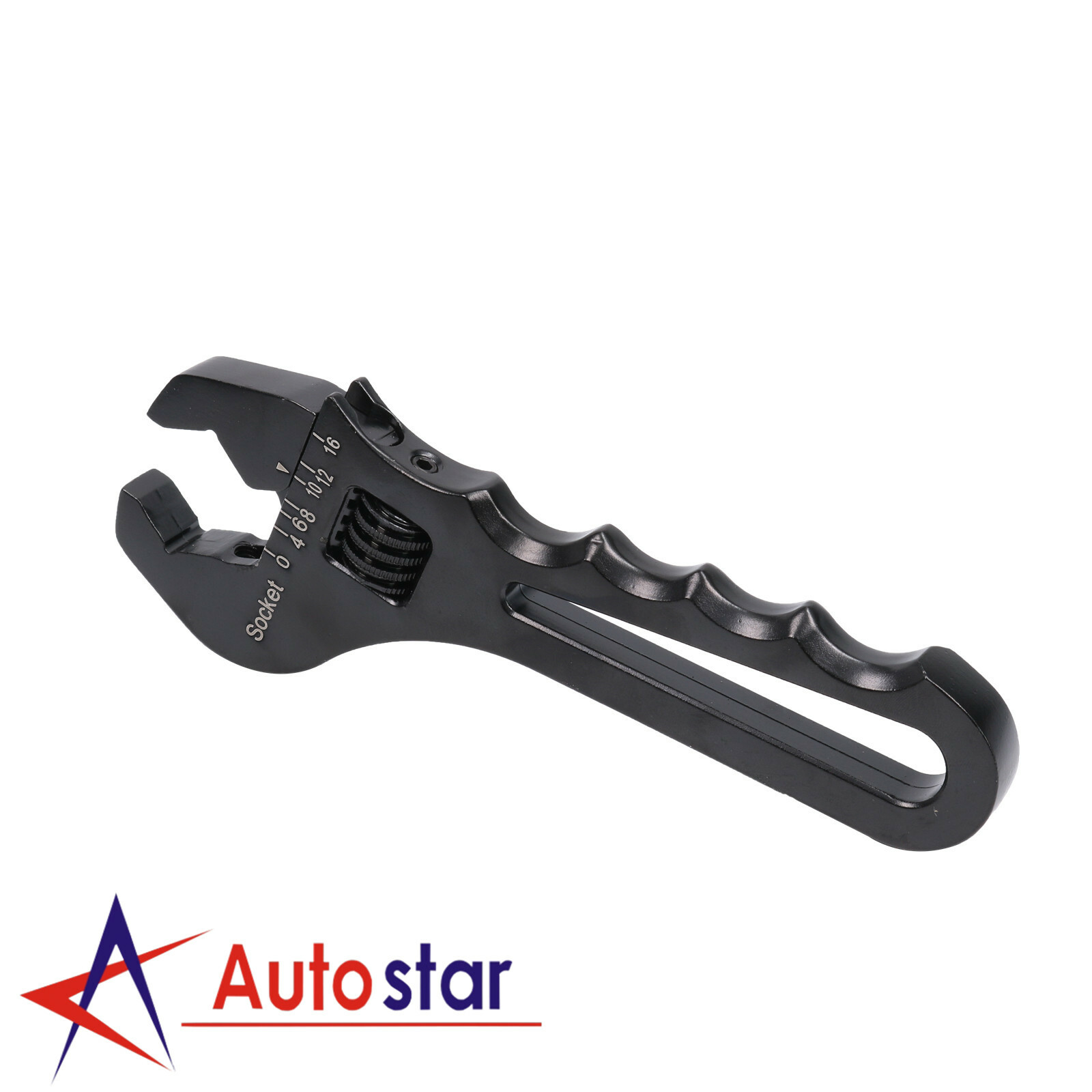 3AN To 16AN Adjustable Wrench Black Aluminum Tool Spanner For Hose End Fitting