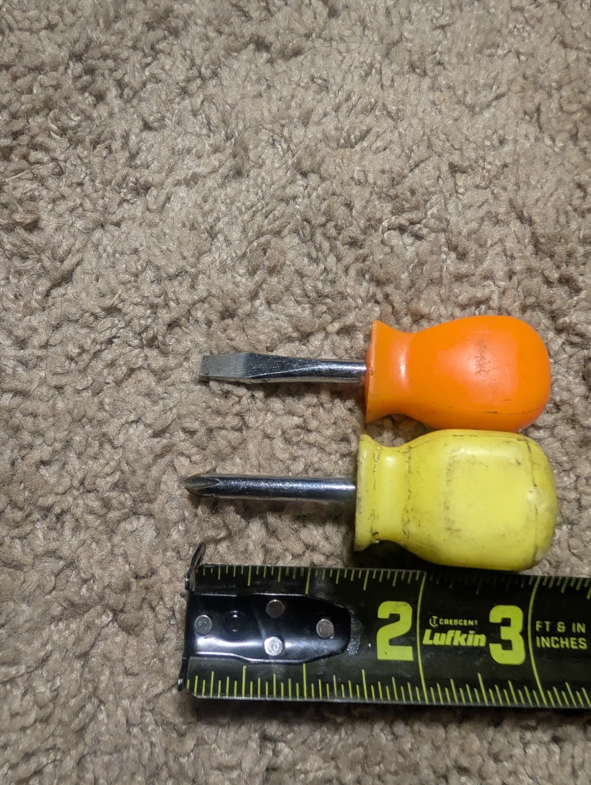 SNAP-ON TOOLS STUBBY SCREWDRIVERS ORANGE SDD1 FLAT TIP SDDP2 #2 PHILIPS OEM