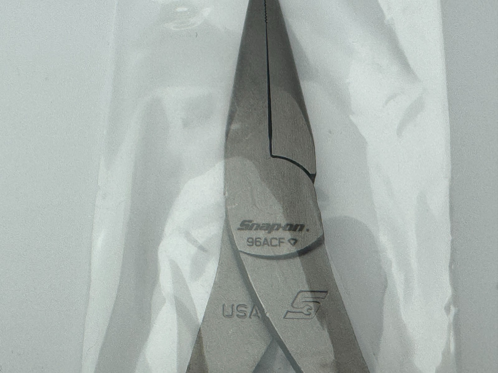 Snap-On Tools NEW 96ACF 8″ Talon Grip Needle Nose Pliers Black