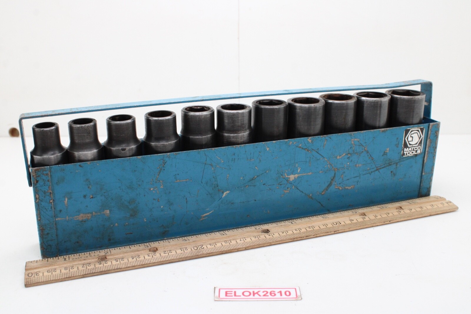 Matco CDP10M6-CDP21M6 10- 21mm 1/2″ Drive 11 Pc 6 Point Deep Impact Socket USA