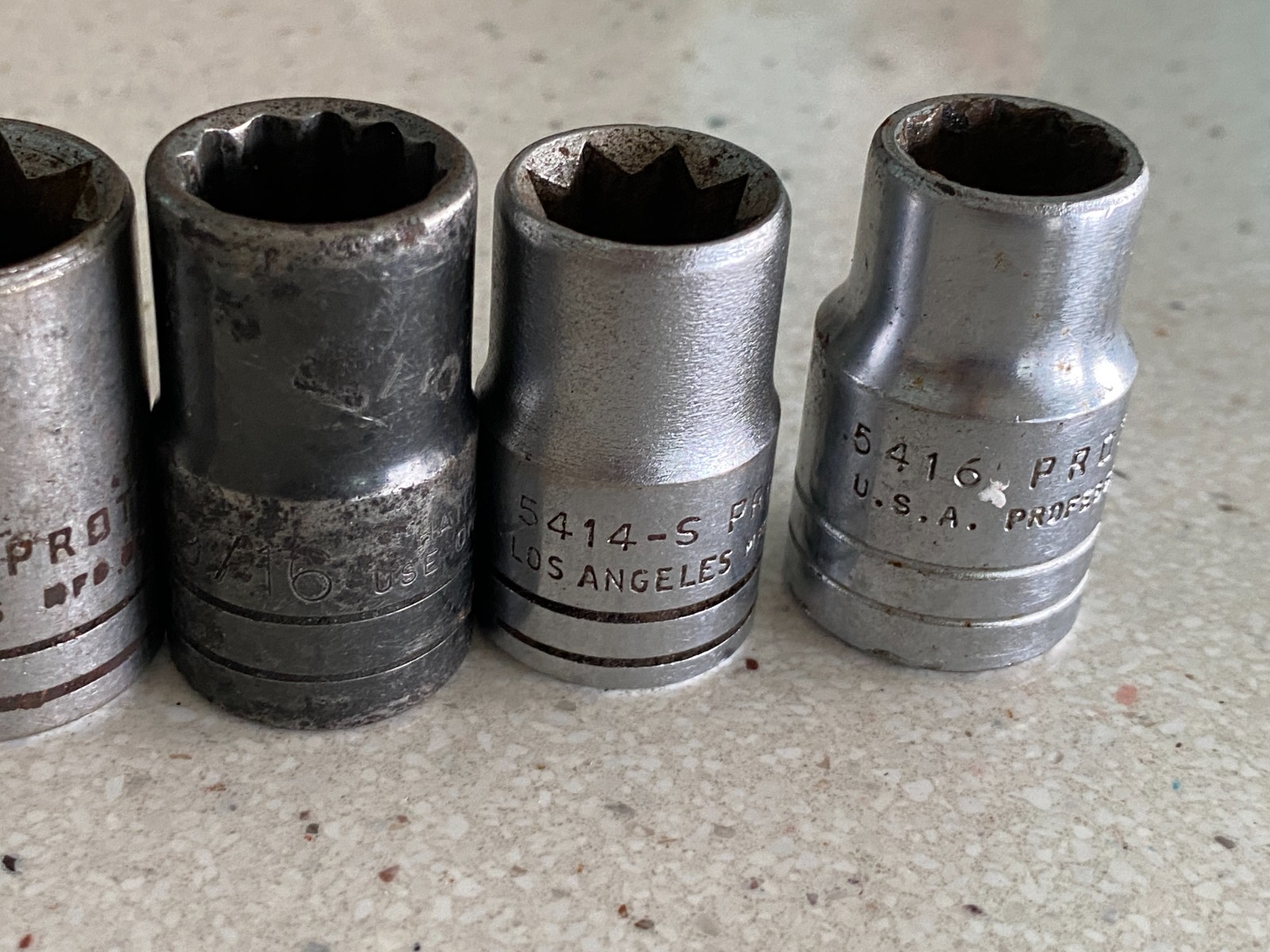 Proto USA Tool Socket Lot 1/2″ Drive 6 8 & 12 Point 11 Pieces Used
