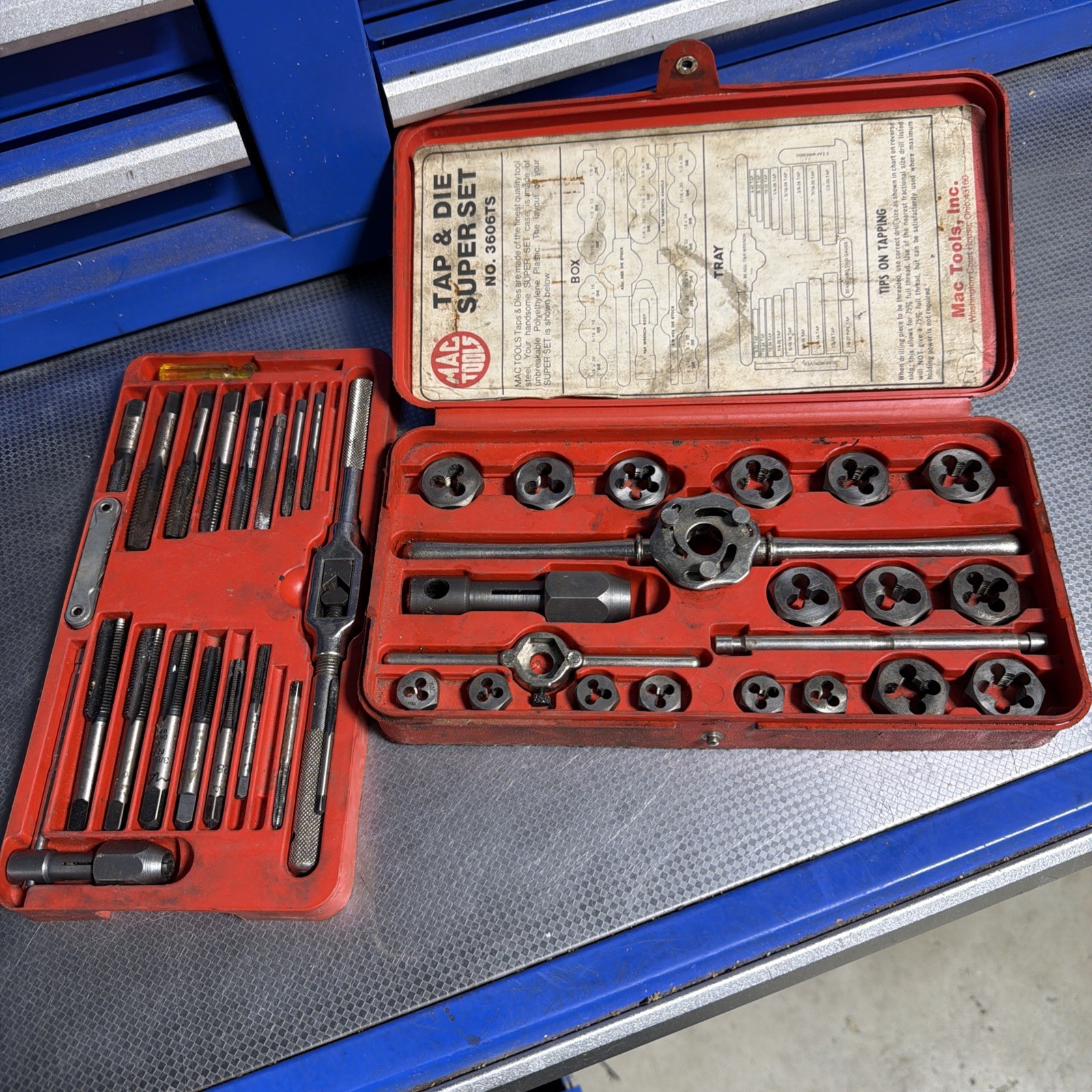 MAC Tools 3606TS Tap & Die Super Set SAE Standard USA