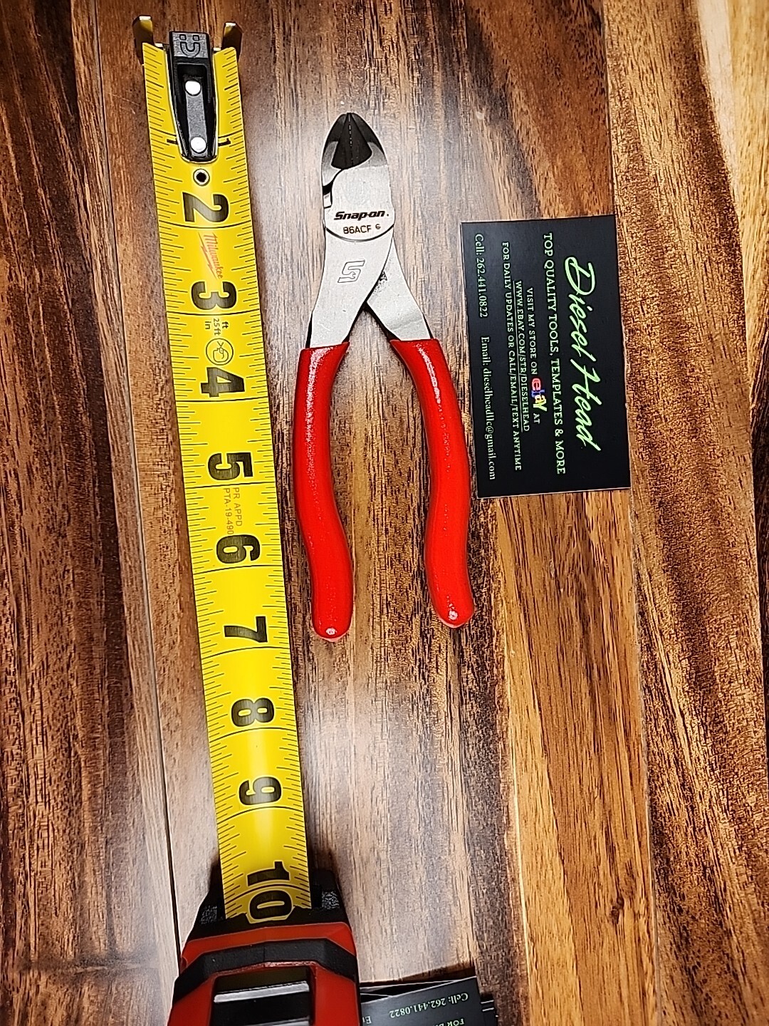 *NEW* Snap On 86ACF RED 6″ VectorEdge Diagonal Cutter FREE SHIPPING