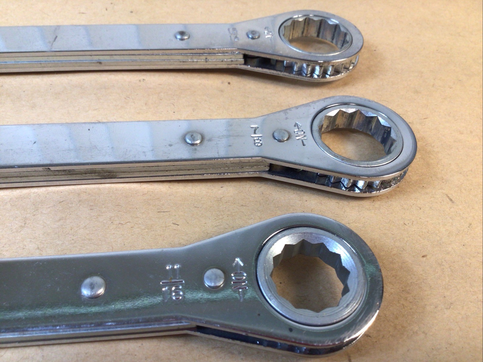 Matco 3/8” To 15/16” 12 Point Box Ratchet Wrench Set WRXL12142 To WRXL26302