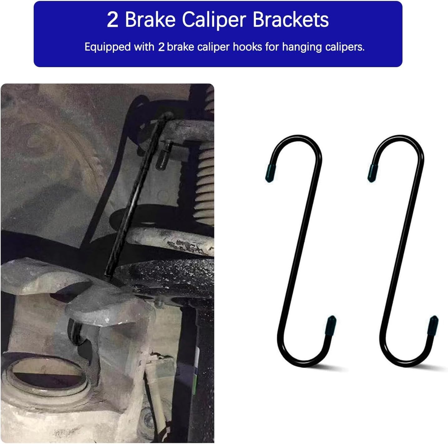 Ratchet Brake Caliper Tool Brake Piston Spreader Press 2 Hooks Steel Plates
