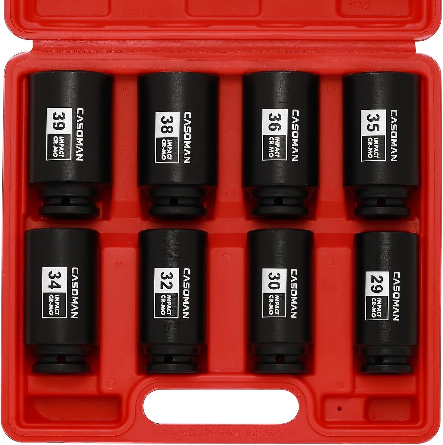 12-Point Deep Impact Socket Set, Metric, 8-Piece, 1/2″ Drive