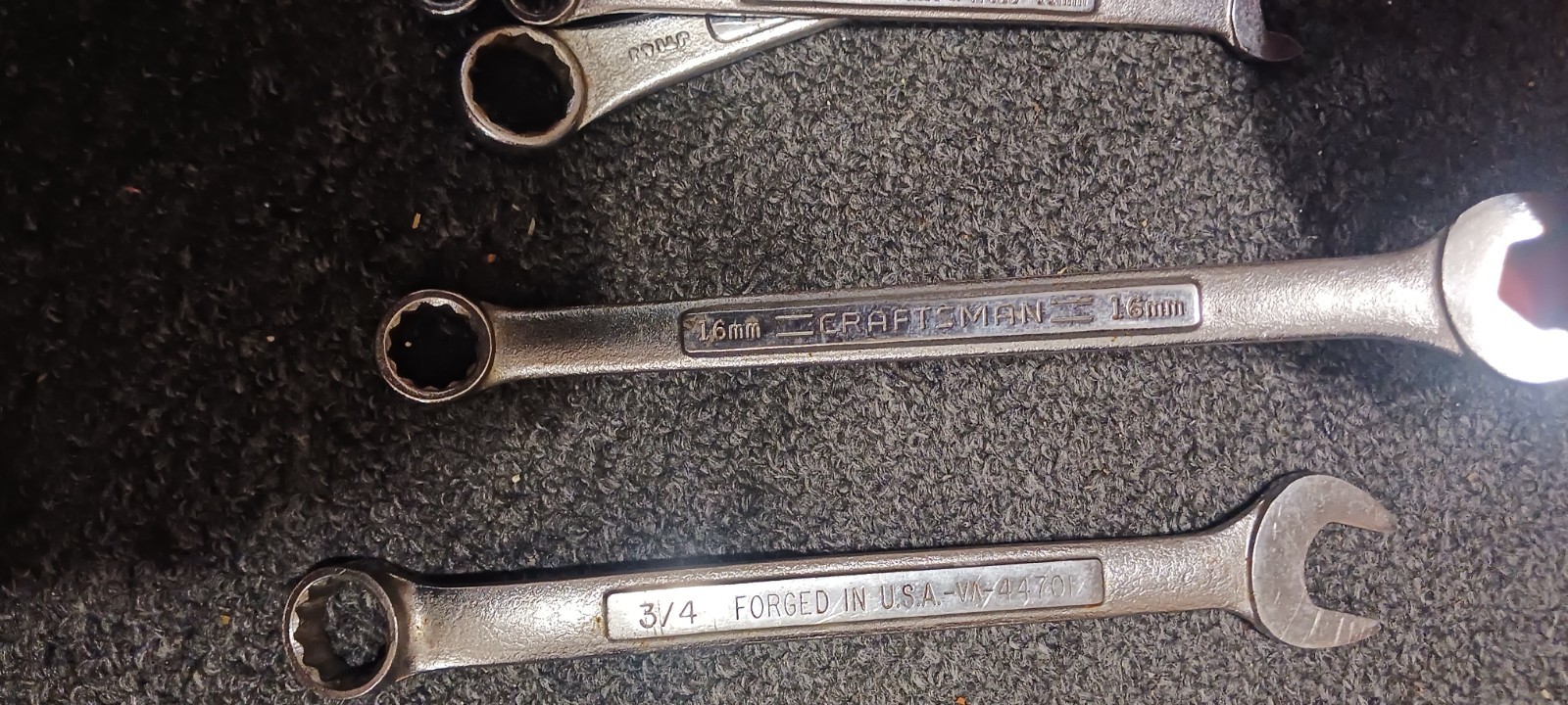 craftsman And Forged combination wrench lot usa Mixed Size (15) Pieces
