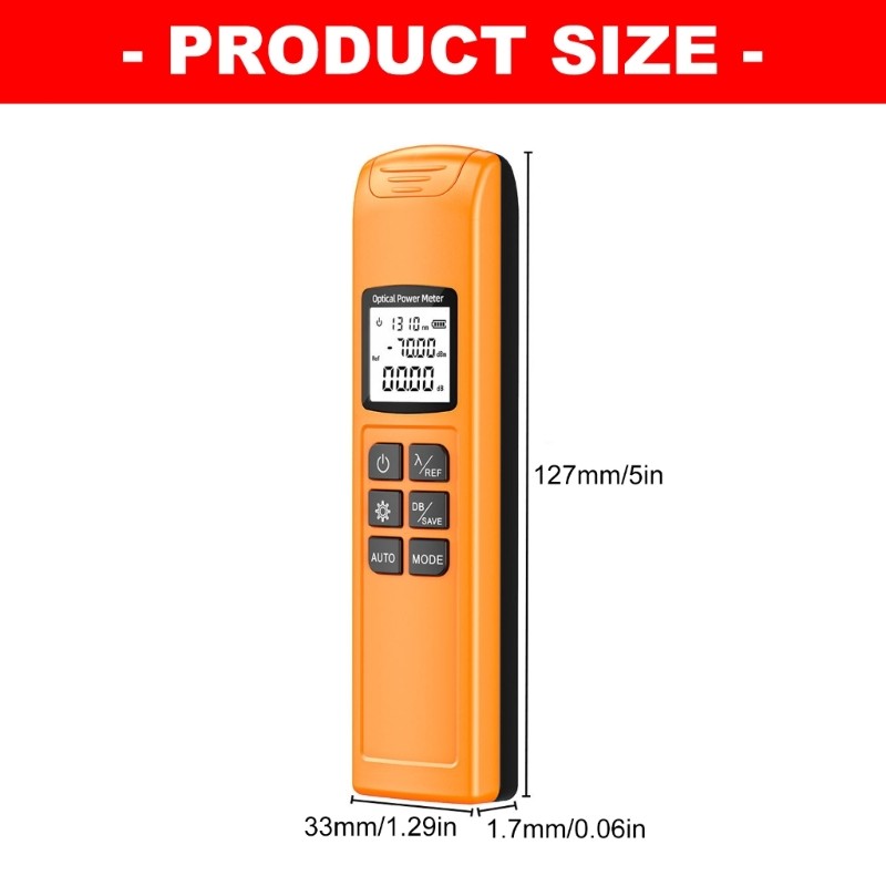 Opticals Power Meter Rechargeable For Outdoor And Indoor Fiber Networking