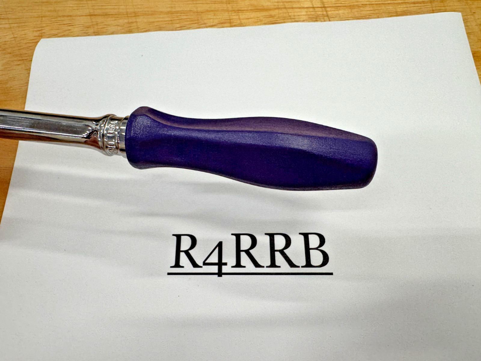 Snap-on Tools USA DARK PURPLE 3/8″ Drive Hard Grip Extra Long Ratchet FHLLD80DP