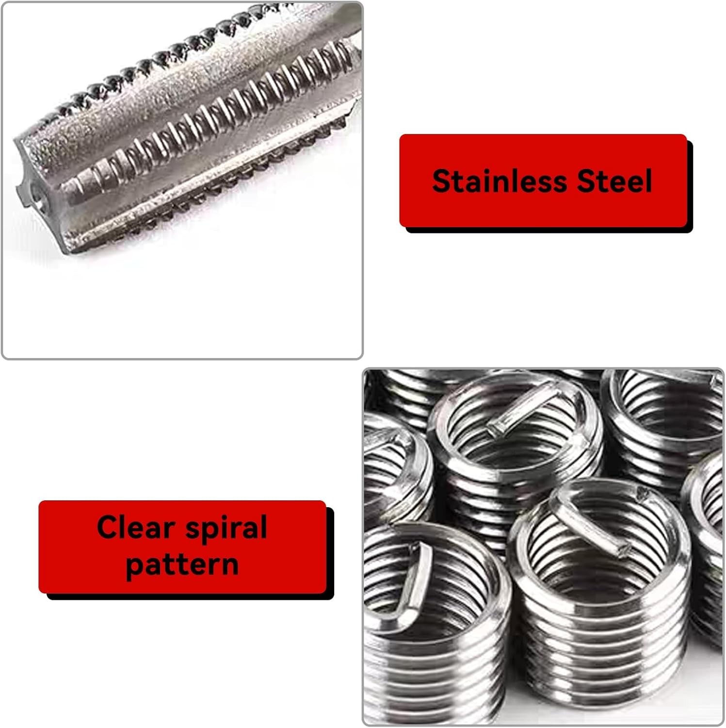 Repair Kit, M11x1.25 Metric Female Thread Repair Tool Kit with Spiral Drill, Tap