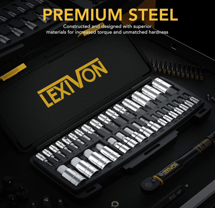 Master HEX Bit Socket Set, S2 Alloy Steel | 32-Piece SAE & Metric (LX-144)