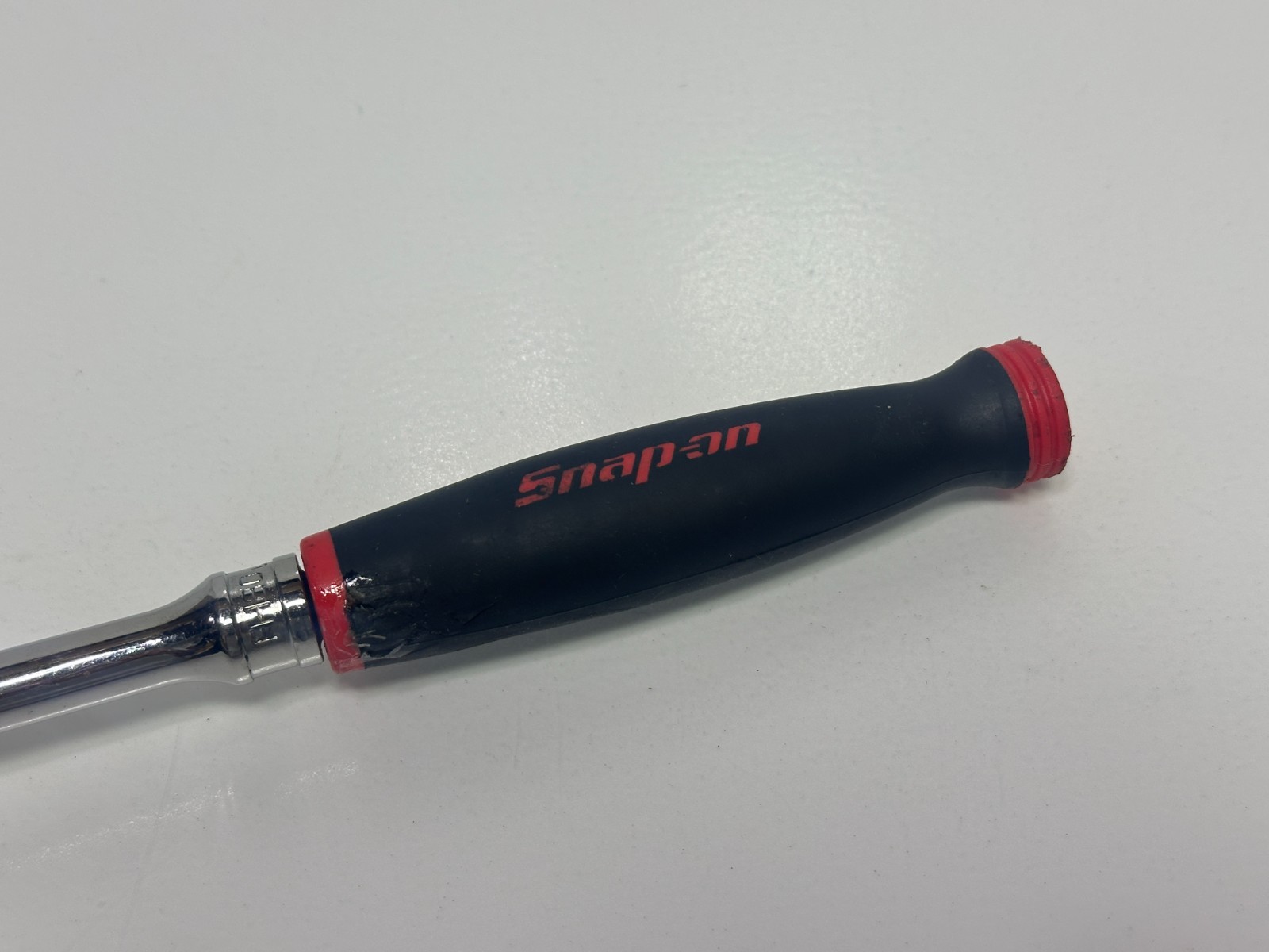 🇺🇸 Snap-on Tools USA 3/8″ Drive RED Soft Grip Standard Handle FH80