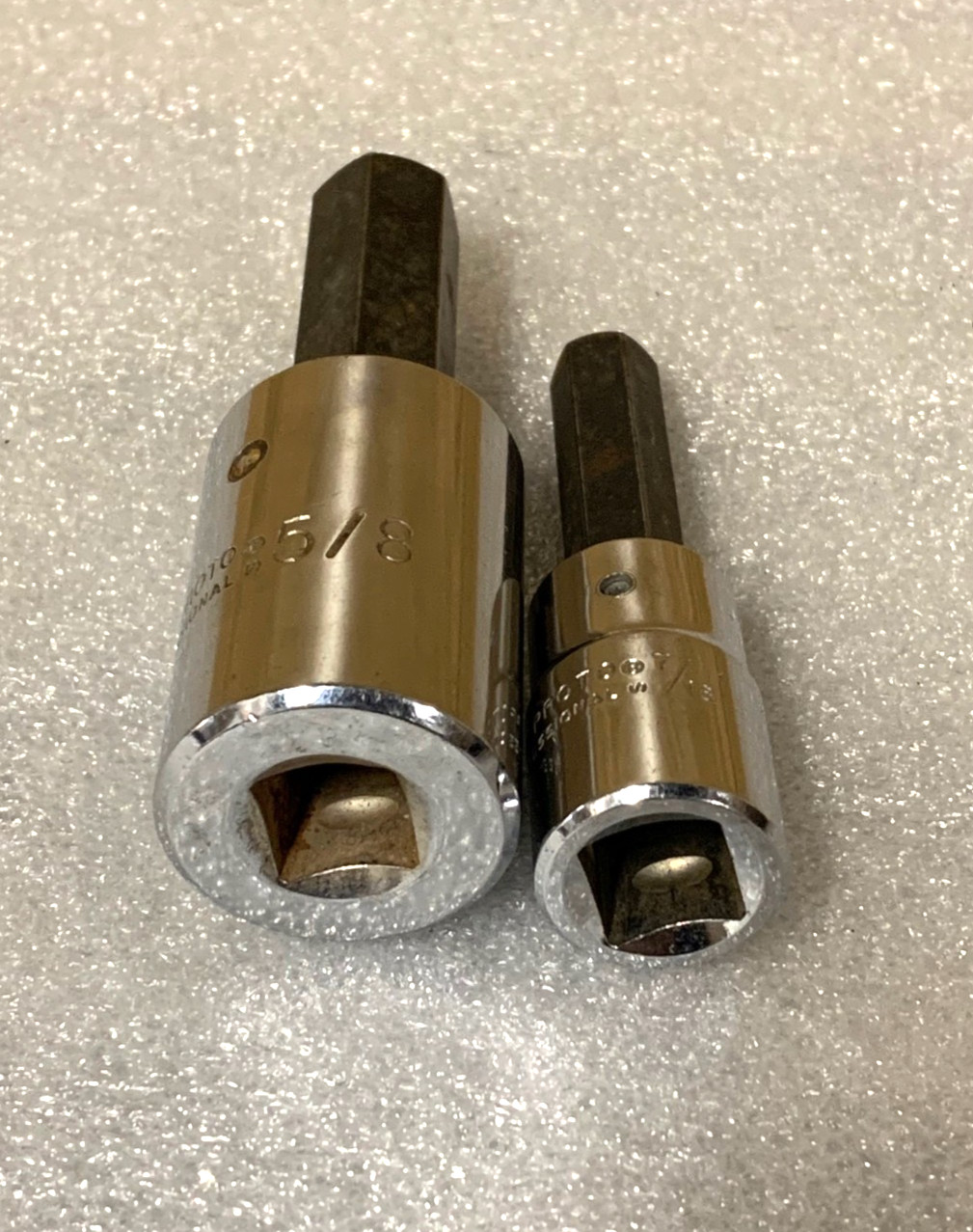 Proto Professional 5441-5/8 , 5/8″, & 5441-7/16, SAE 7/16″ Hex Bit Socket, 1/2″