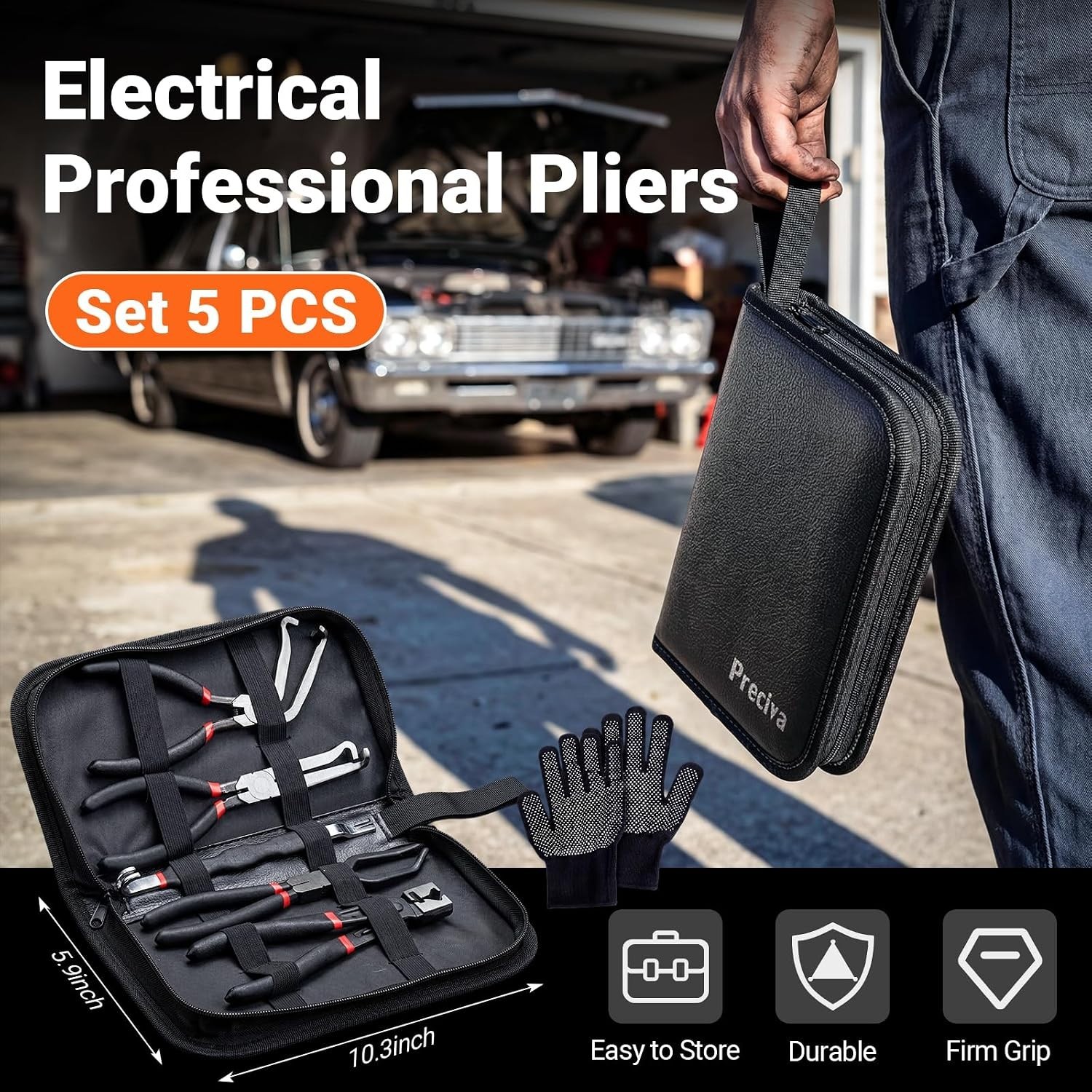 9-in-1 Automotive Electrical Connector Tool Kit,Terminal Release Pliers Set w…
