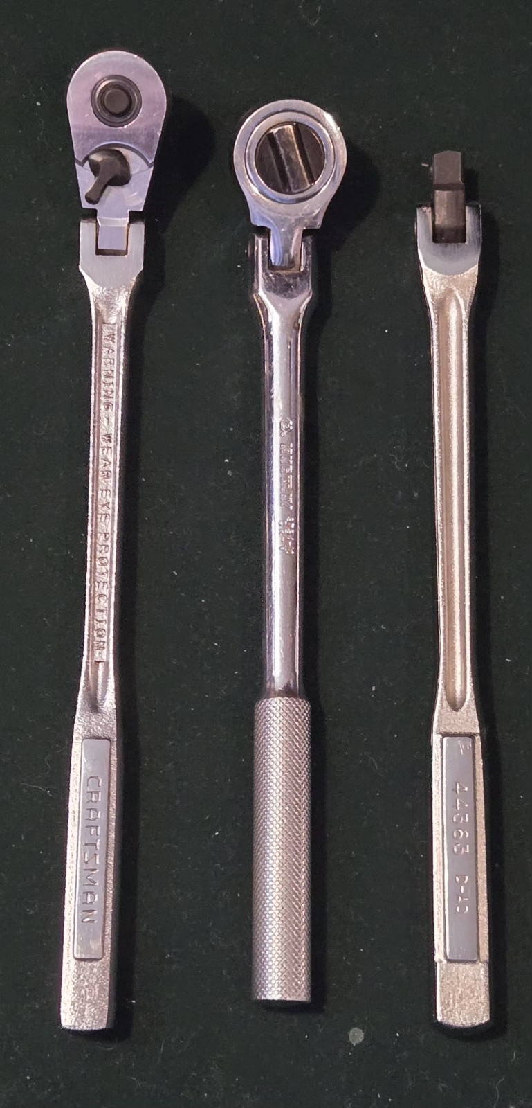 (1) USA Flex Head Ratchet Craftsman 44815 VVQ, 44363 D-AD & King Tony 3734-10