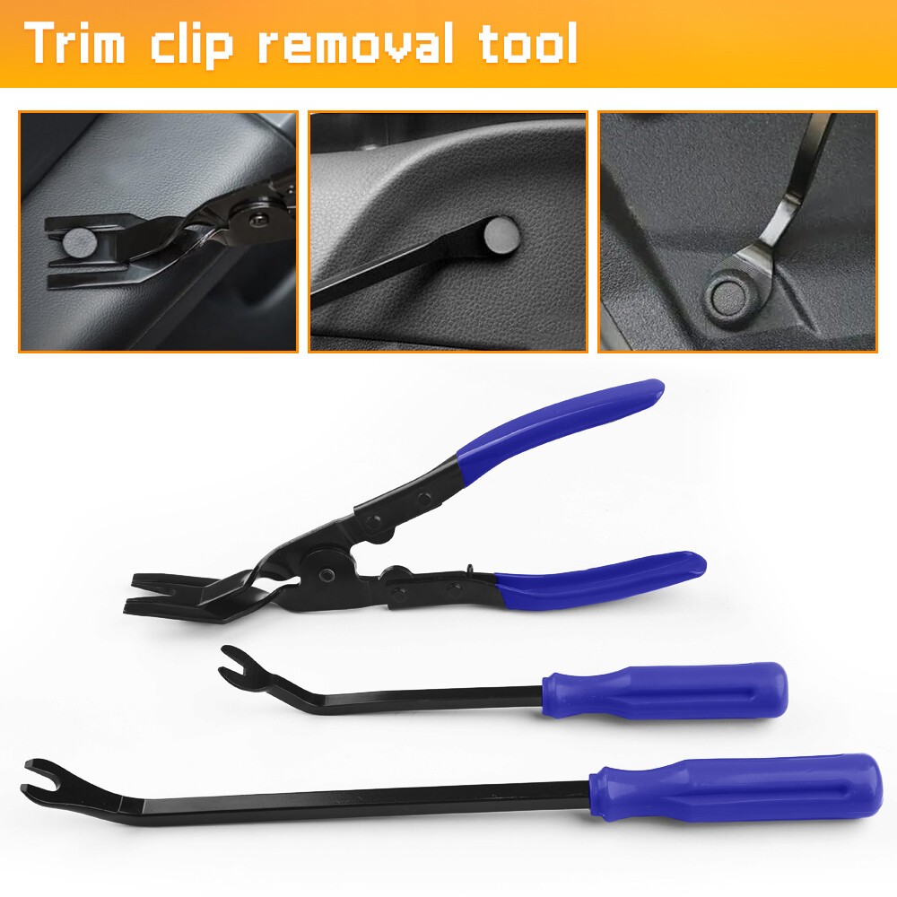 3PCS Auto Trim Clip Remover Tool Removal Pliers Fastener Door Panel Retainer Set