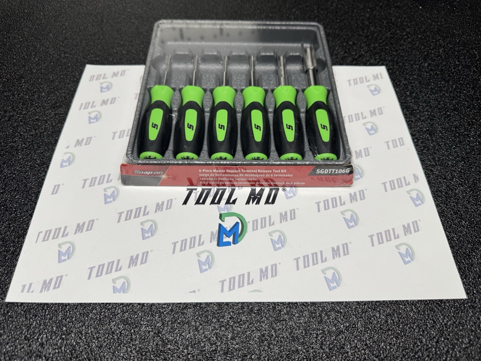 Snap-on Tools USA NEW 6-Piece GREEN Soft Grip Terminal Tool Kit SGDTT106
