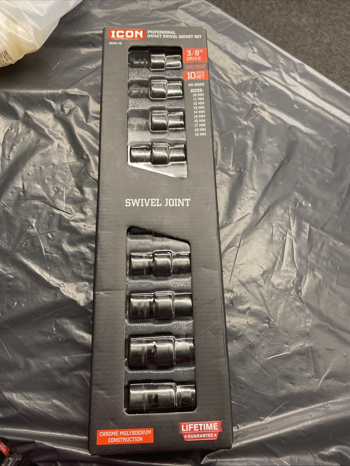 Icon Professional Impact Swivel Metric Socket Set 3/8in. Drive | I2UM-10 | 59747