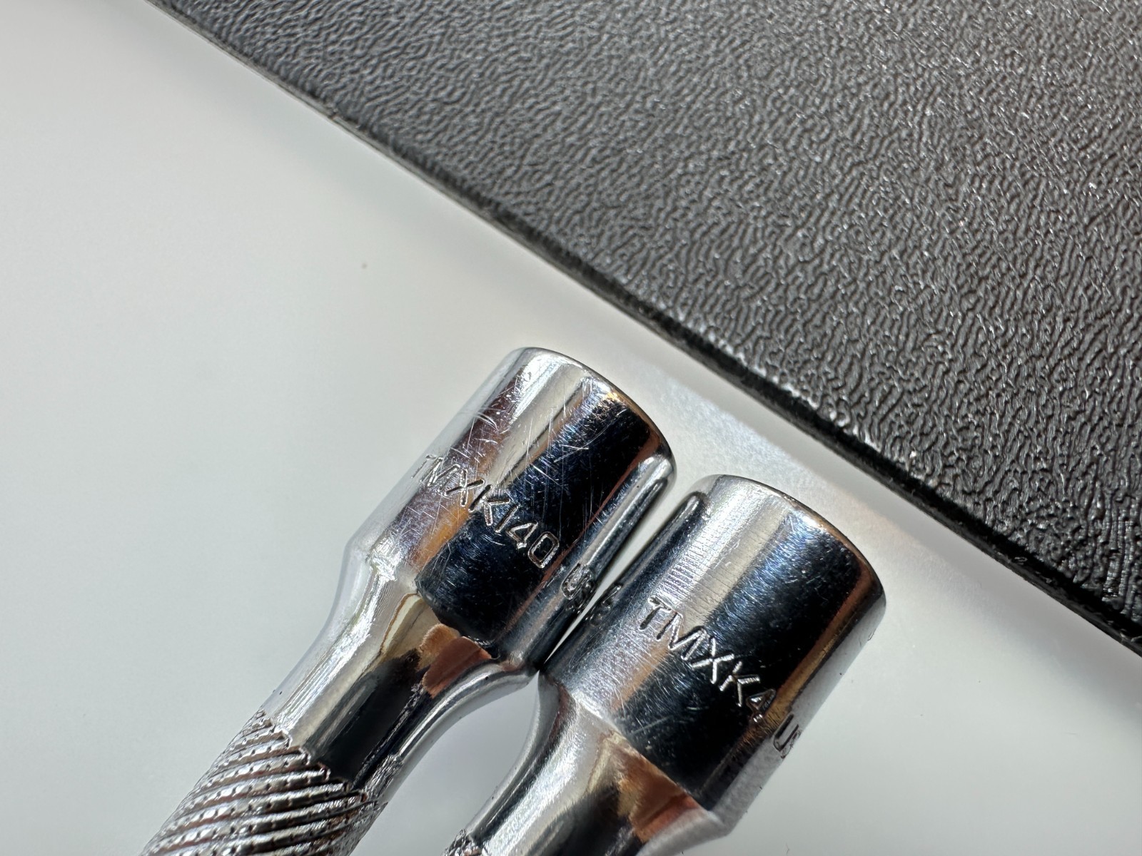 🇺🇸 Snap On USA 2pc 1/4″ Drive 14″ & 4″ Knurled Chrome Extension, TMXK140 TMXK4