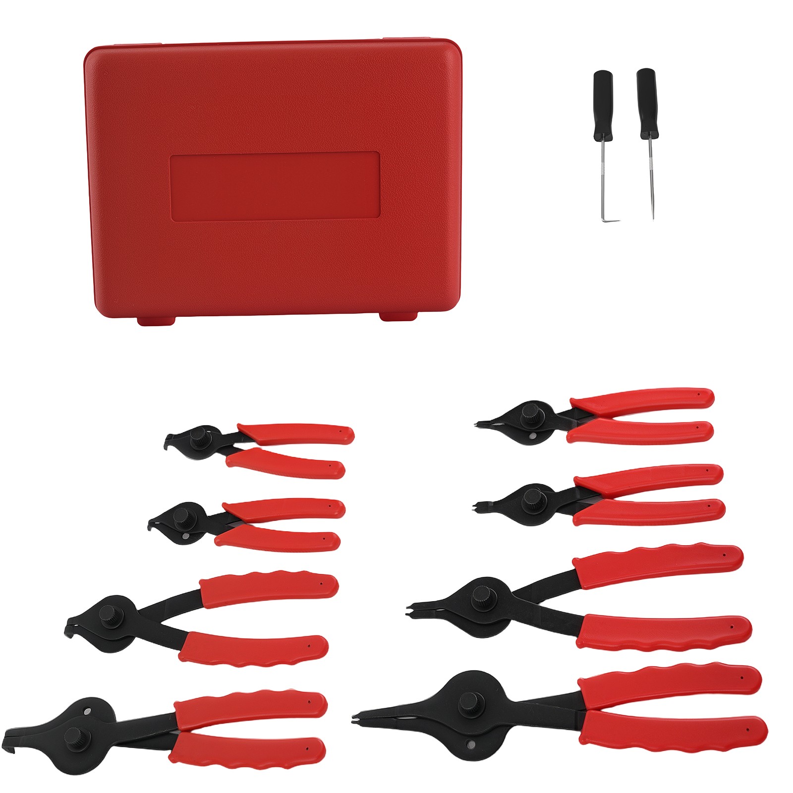Mechanic Snap Ring Pliers Set with Pick Tools for Auto Repair Maintenance Kit