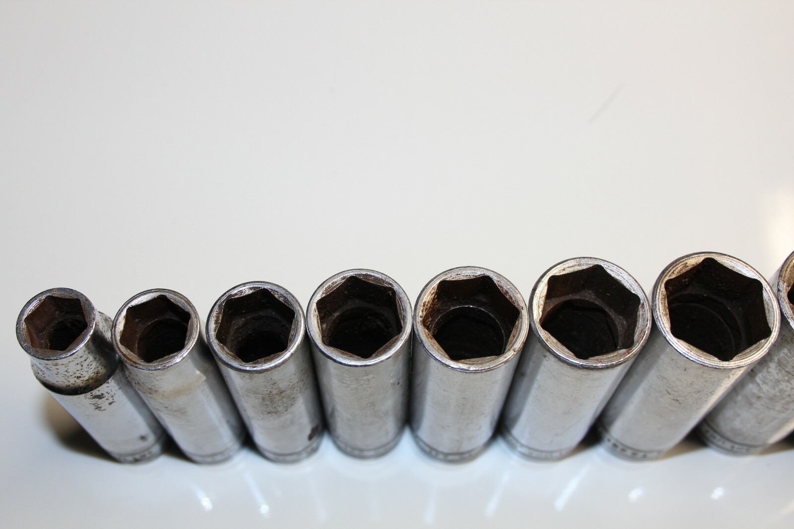 SNAP-ON TOOLS 1/2″ Drive 6-Point SAE Deep Socket Set (1/2″-1-1/8″) 11pc USA