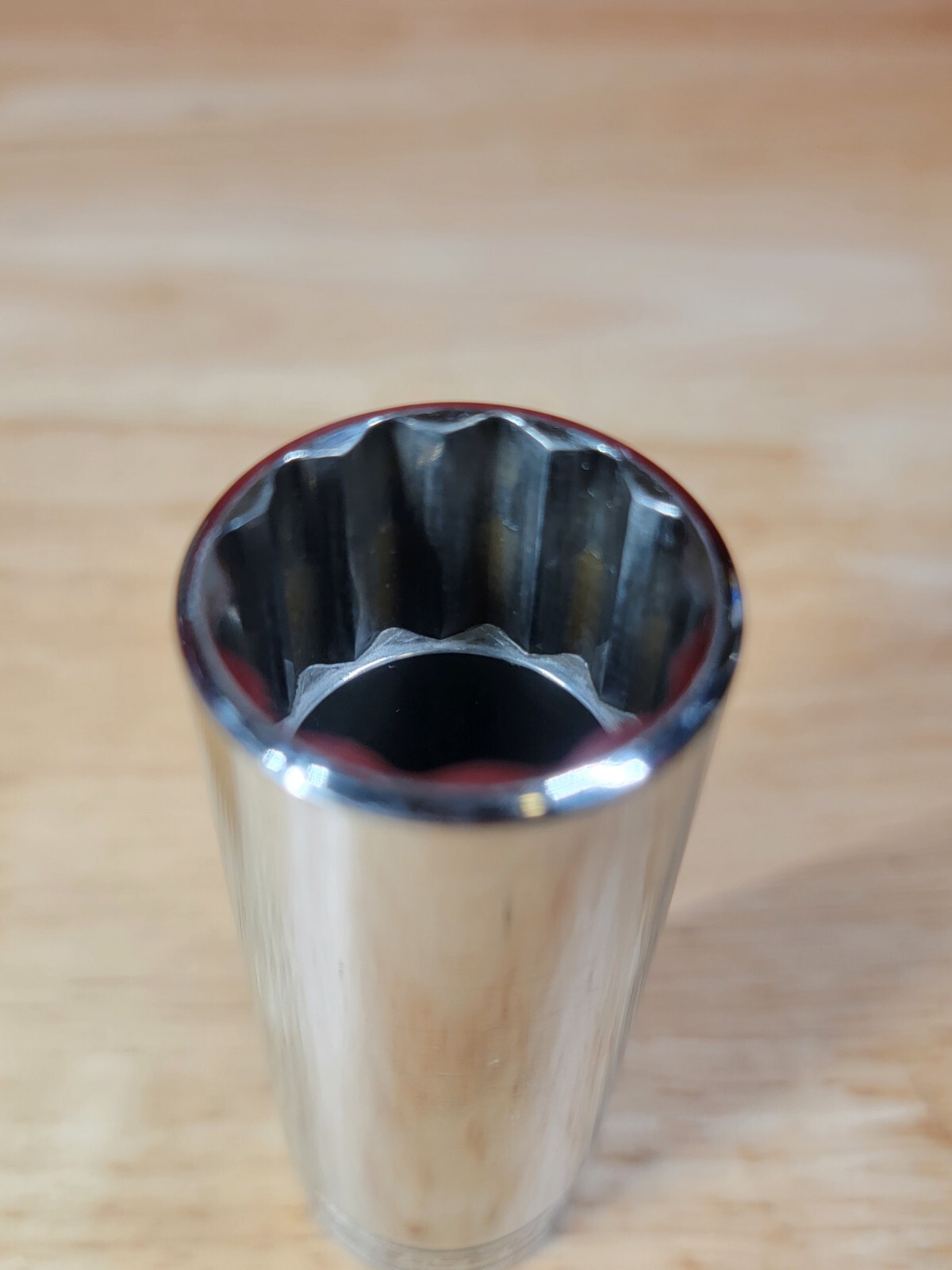 Snap-on Tools S281 7/8″ SAE 1/2″ Drive 12-Point Deep Chrome Socket