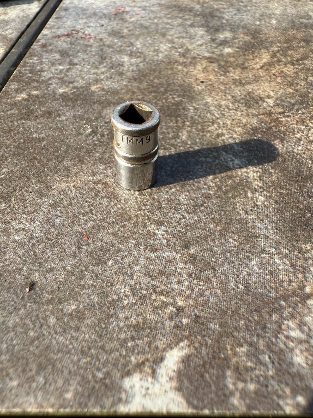 VINTAGE SNAP-ON 1/4″ DRIVE 9MM SHALLOW 6pt METRIC SOCKET TMM9