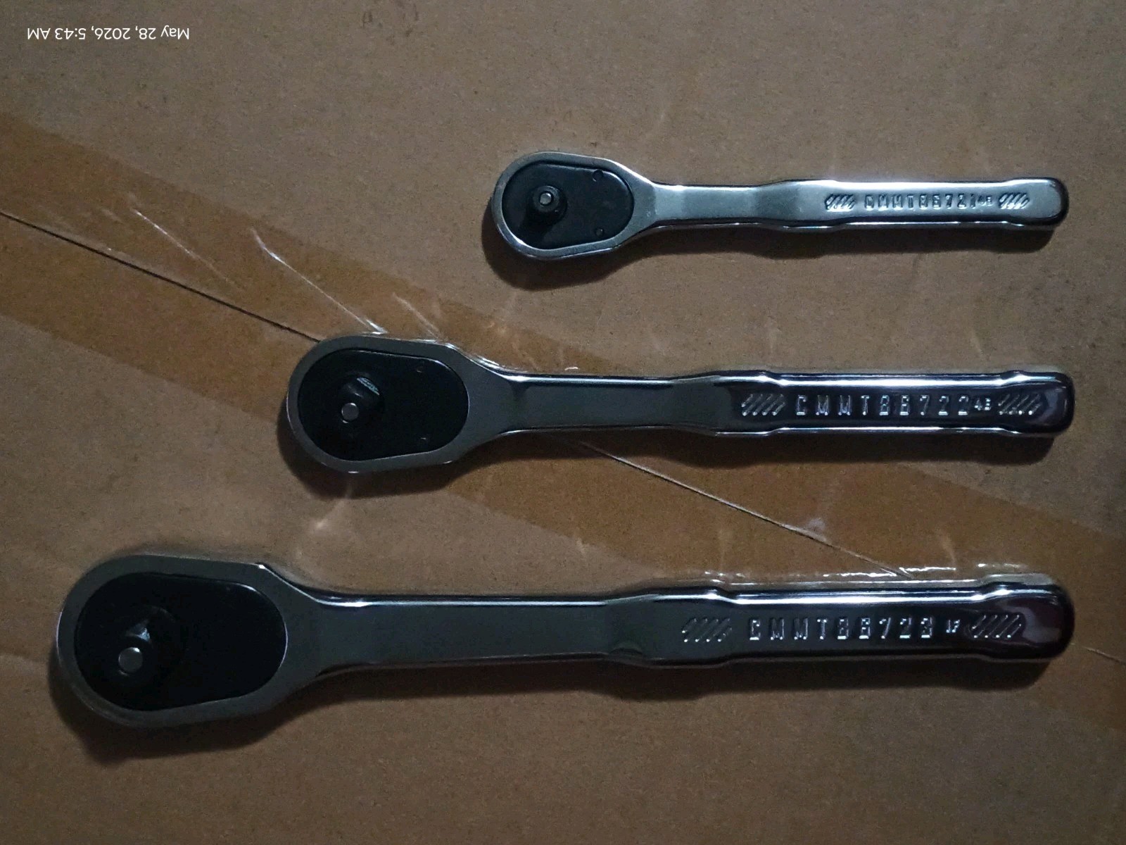 Set of 3 CRAFTSMAN Quick Release Low Profile Ratchet Set 1/4″ 3/8″ + 1/2″ Inch