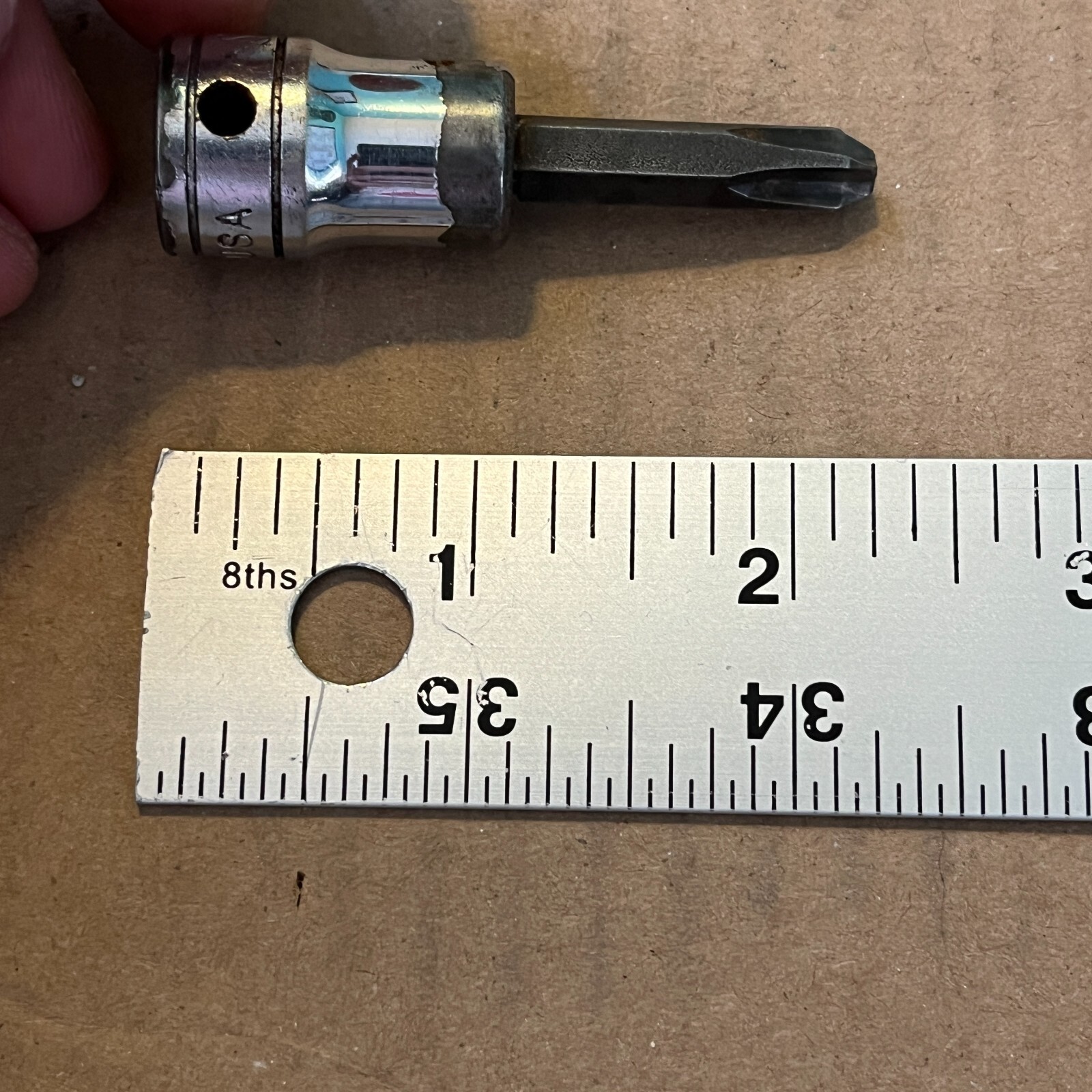 Snap-On Tools FP32A 3/8″ Drive #3 Phillips Chrome Socket Driver USA