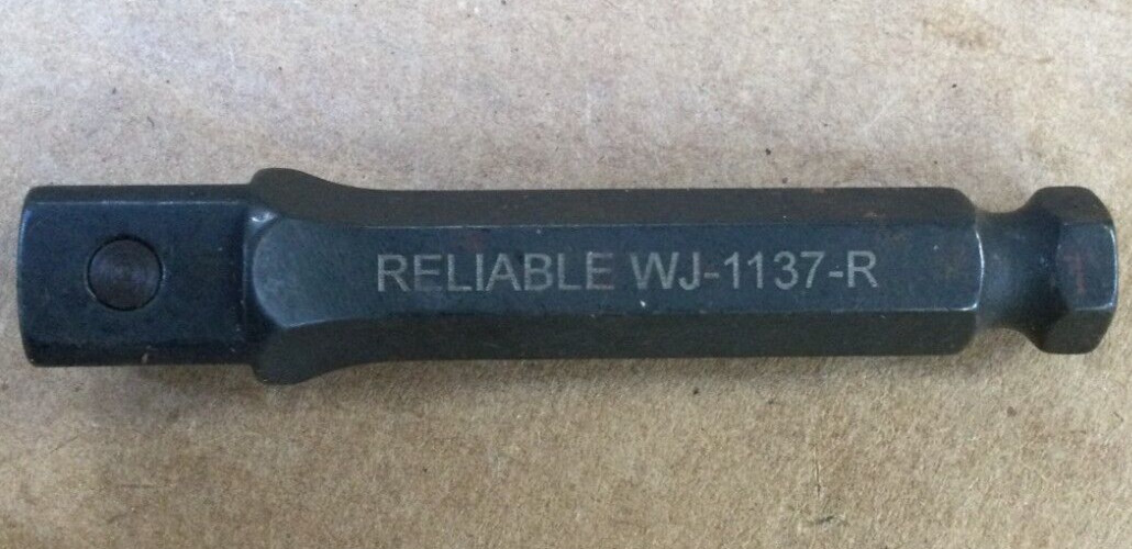 Reliable Equipment WJ-1137-R HEAVY DUTY 7/16” to 1/2” Sq. Drive IMPACT ADAPTER