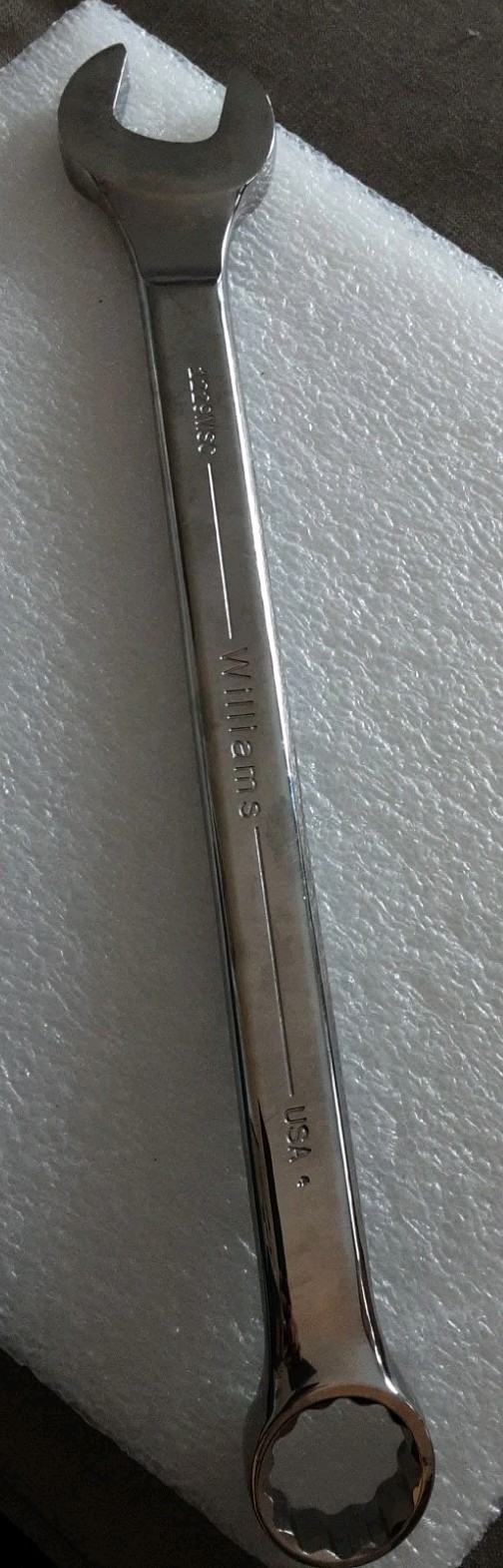 1229mscWilliams Full Polish Metric Combonation Wrench 12 pt 29mm USA Supertorque