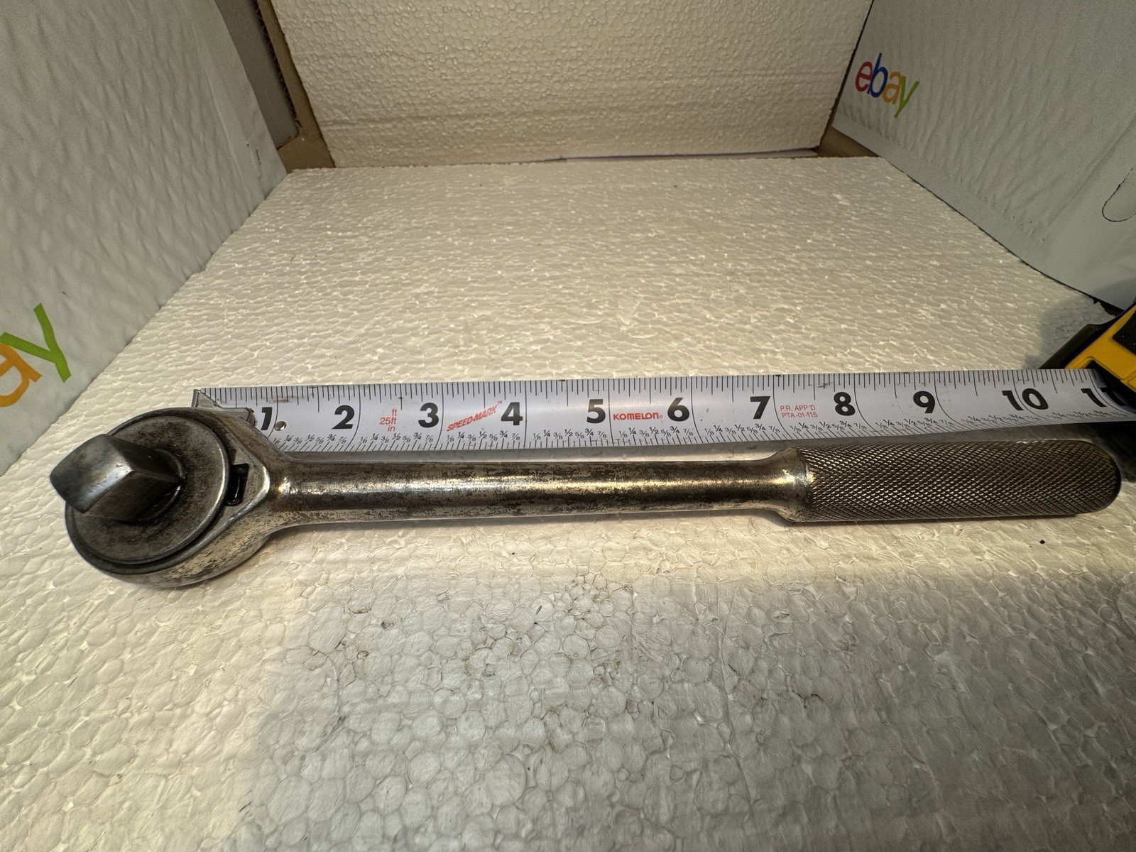 S-K TOOLS 1/2″ DRIVE STD. 10.25″ RATCHET 42470 – USA S-K Diamond Vintage