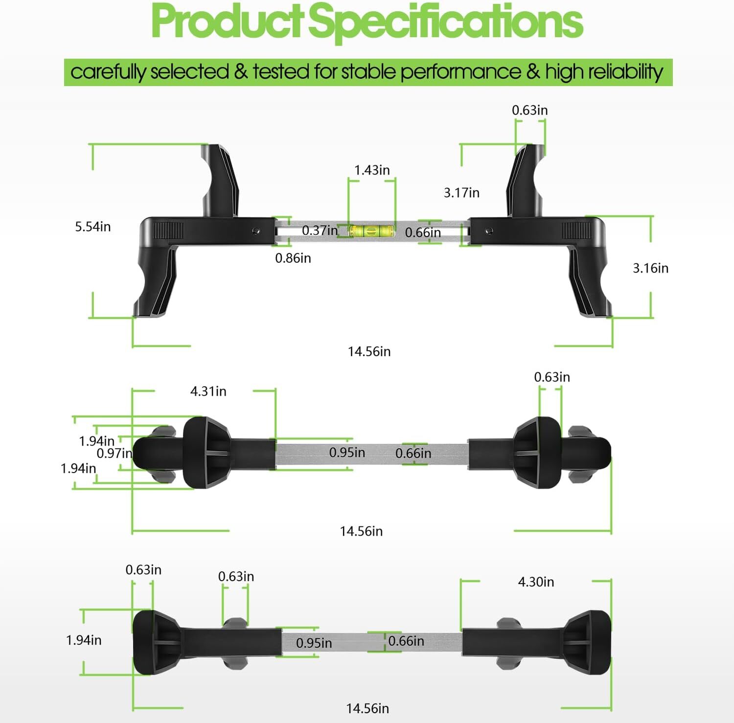 ATD-3100 Steering Wheel Level Alignment Tool Level Bar Tool forVans Trucks Cars