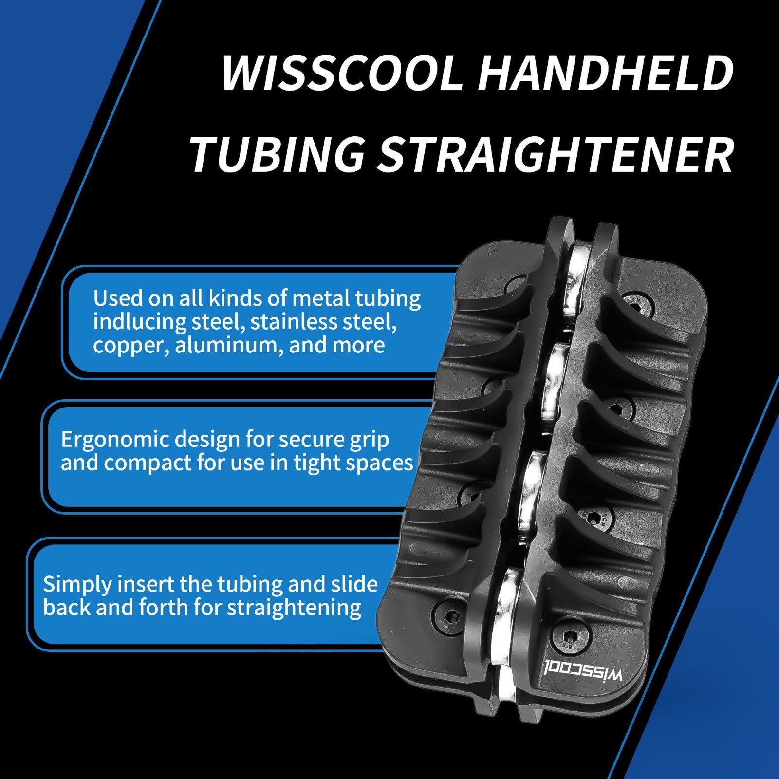 1/4″ Tubing Straightener Tool for Brake Line, Copper, Aluminum & Steel Pipes