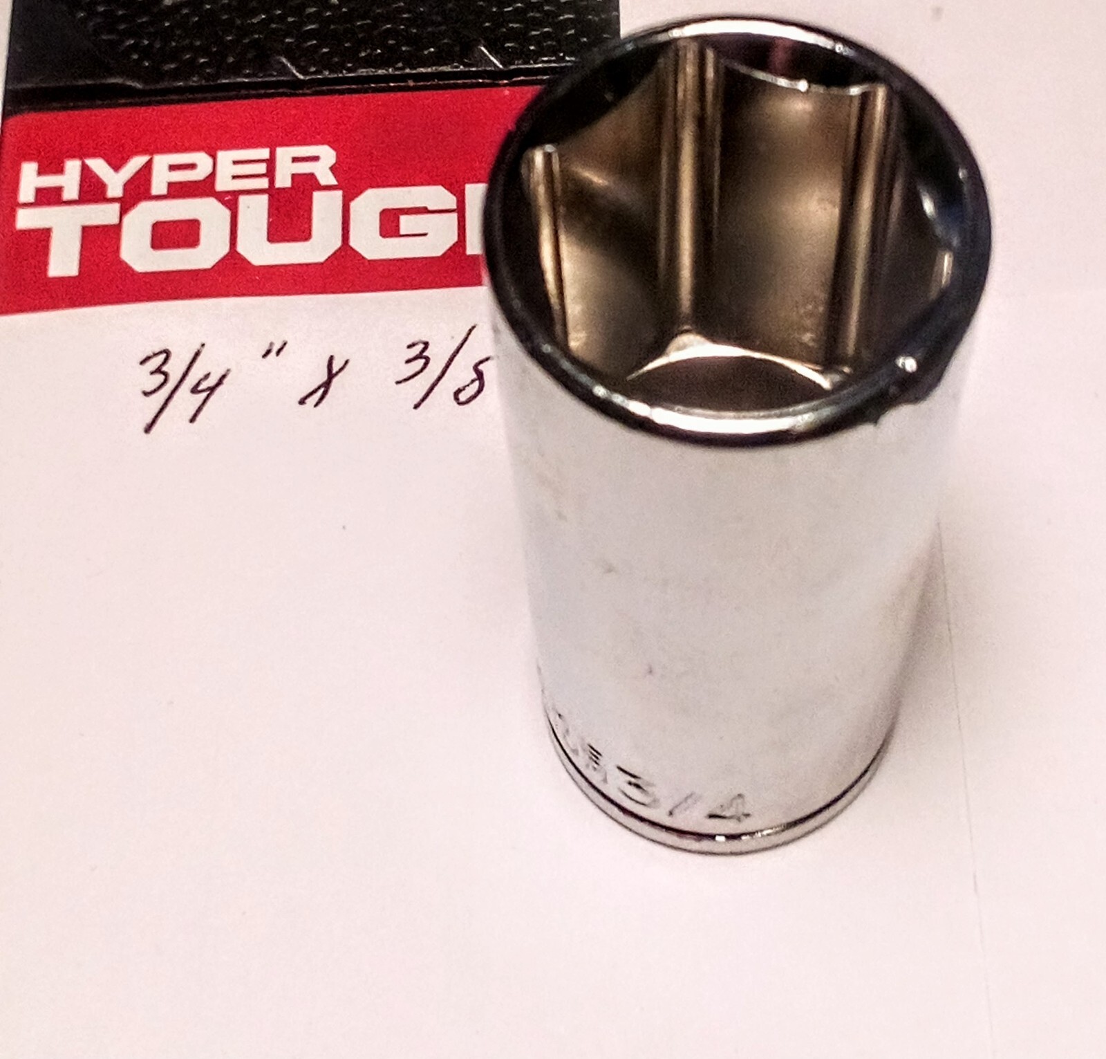 Hyper Tough 3/4″x 3/8″ Dr Deep Socket 6 Point Free USA Shipping