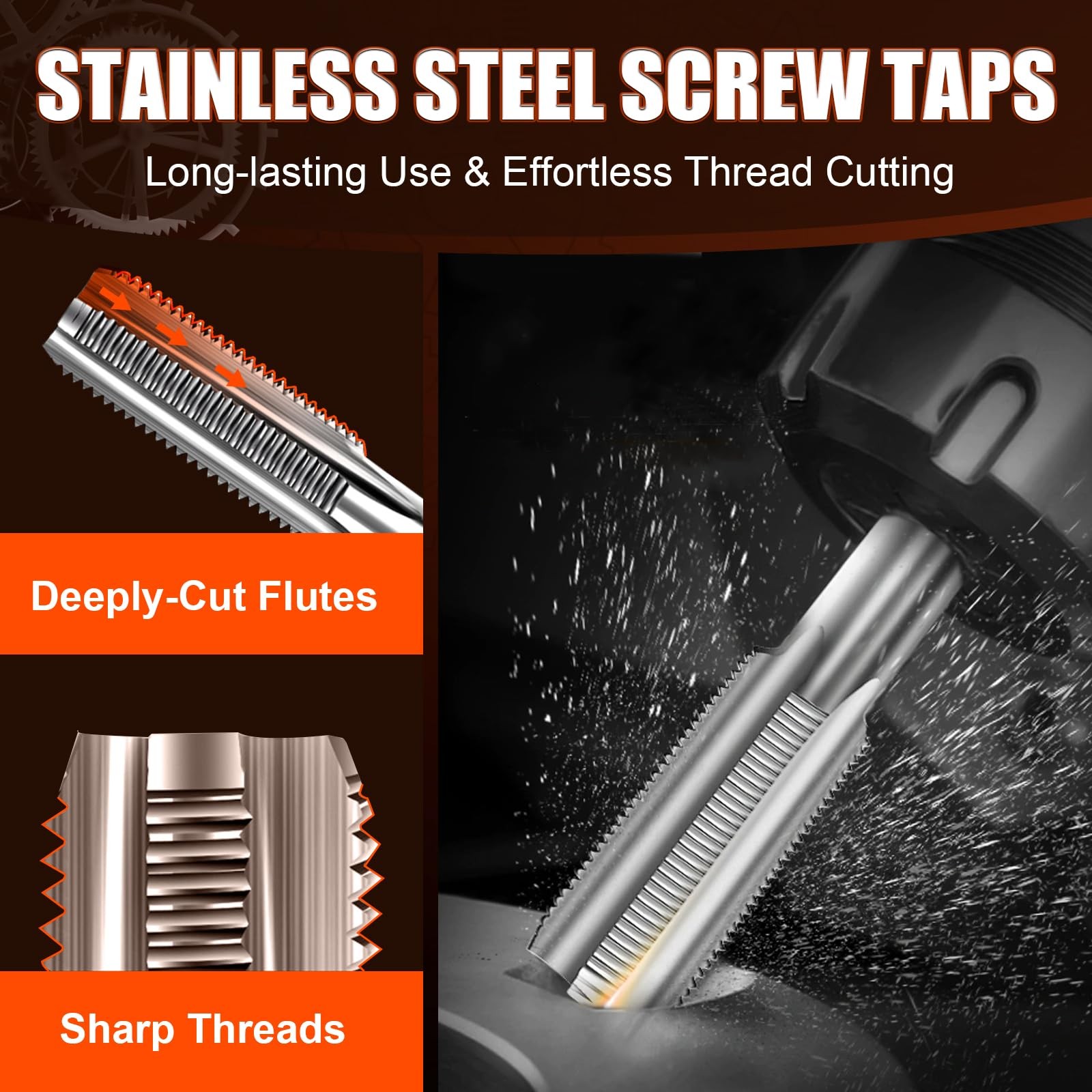131PCS Thread Repair Kit, Metric Helicoil Repair Kit with HSS Drill Bits, 304…