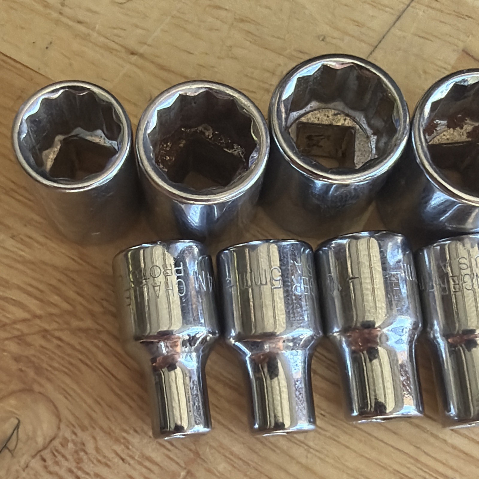 Challenger by Proto Tools Metric Shallow Socket Set 1/4″ Drive 4mm to 13mm USA