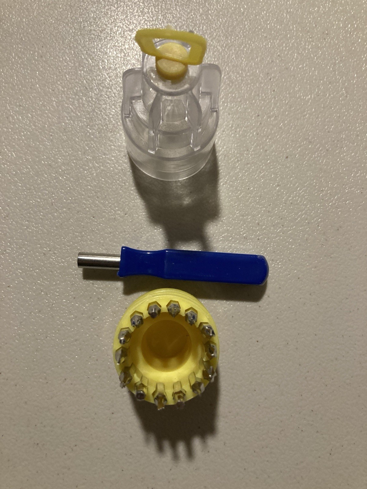Miniture Screwdriver Set In Plastic Carrying Case