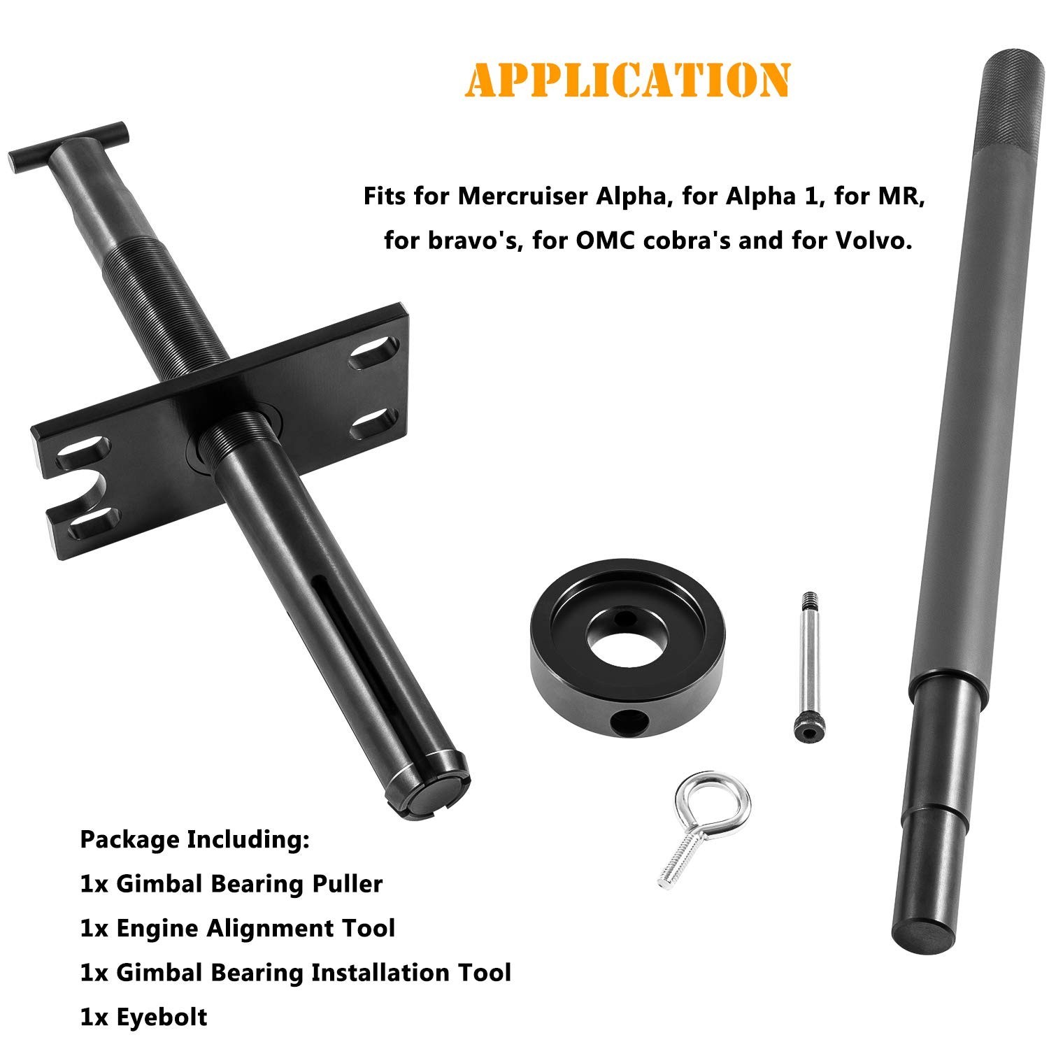 Gimbal Bearing Puller Remover & Installer Tool Set for Engine Alignment – Mercru