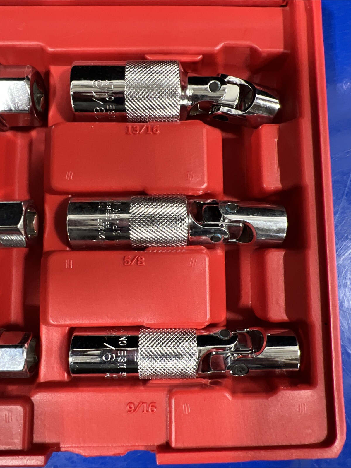 Proto 9pc Spark Plug Socket Set 9/16″, 5/8″, 13/16″ 3/8” Drive JFP9SET NEW