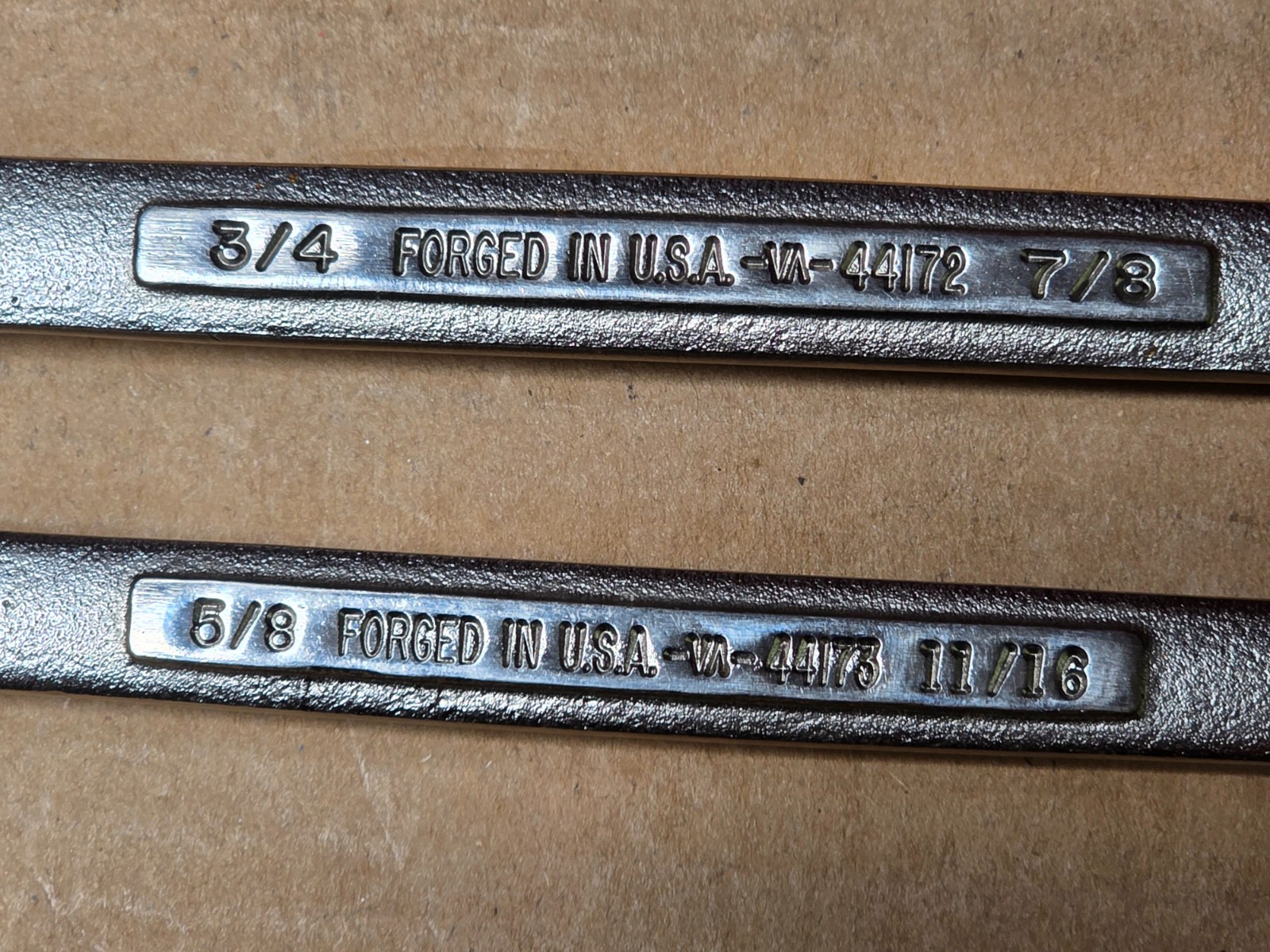 Craftsman Open End Flare Nut Wrench Set of 2 Pieces, Tubing, SAE USA EXC