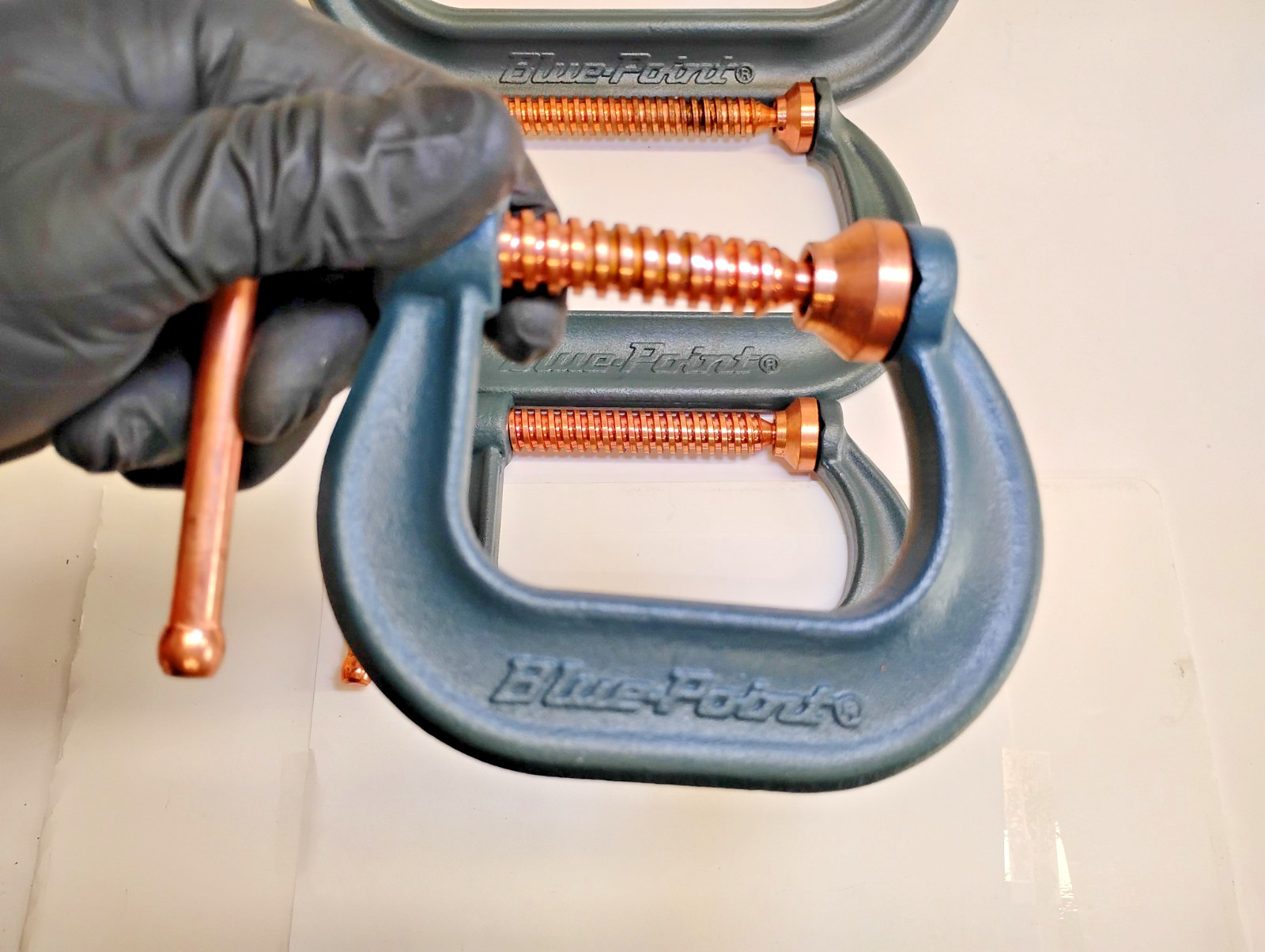 Blue Point Tools NEW Custom 4pc WELDING Clamp C-CLAMP Style SET