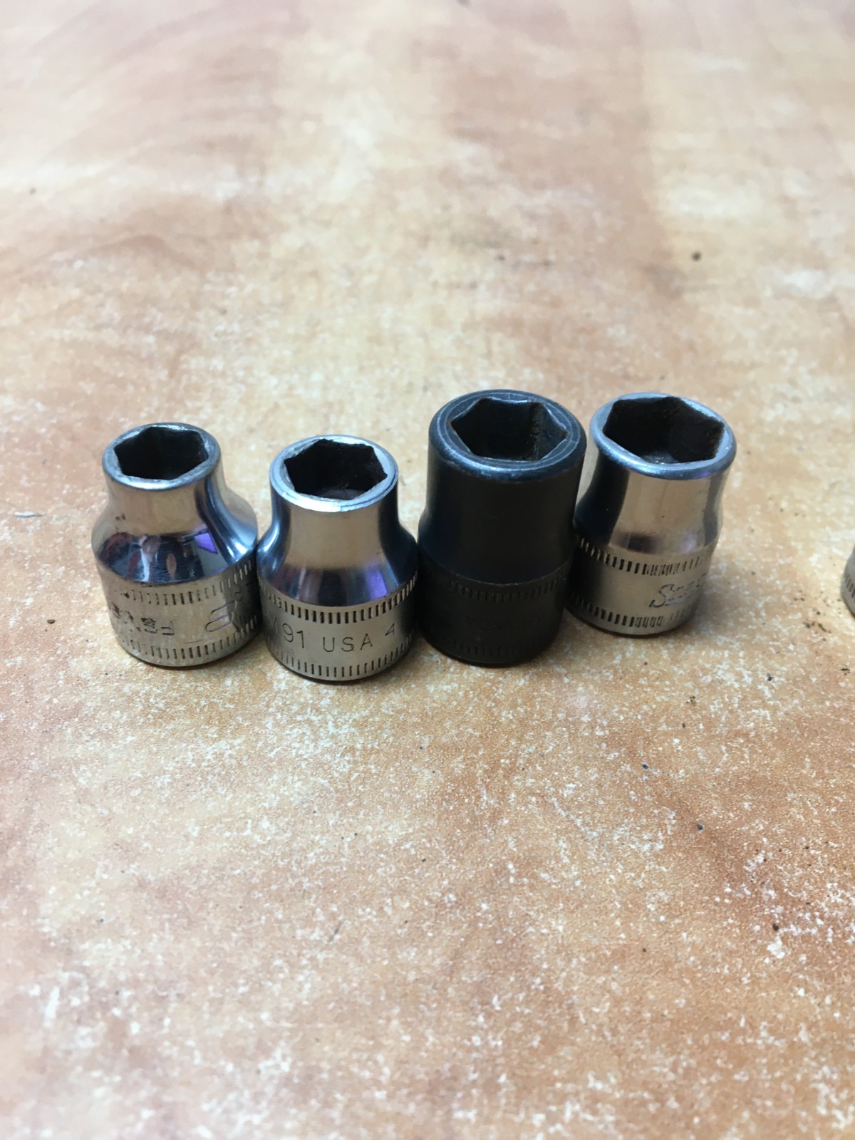 Snap On FSM Series 10pc 3/8″ Drive Metric 8mm-19mm Socket Set no 12 or 17mm
