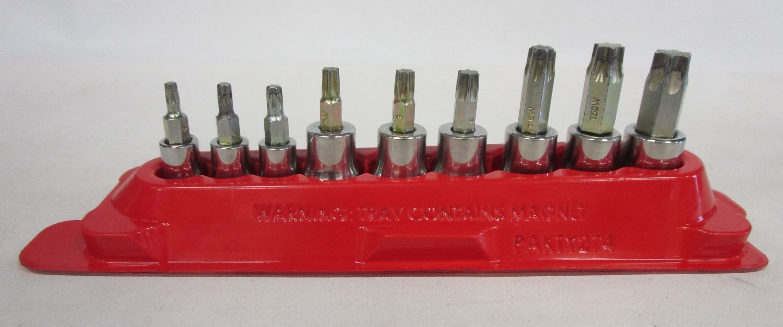 Snap On 9 pc Combination Drive TORX® Bit Heavy-Duty Removal Socket Set 209EFTXBY