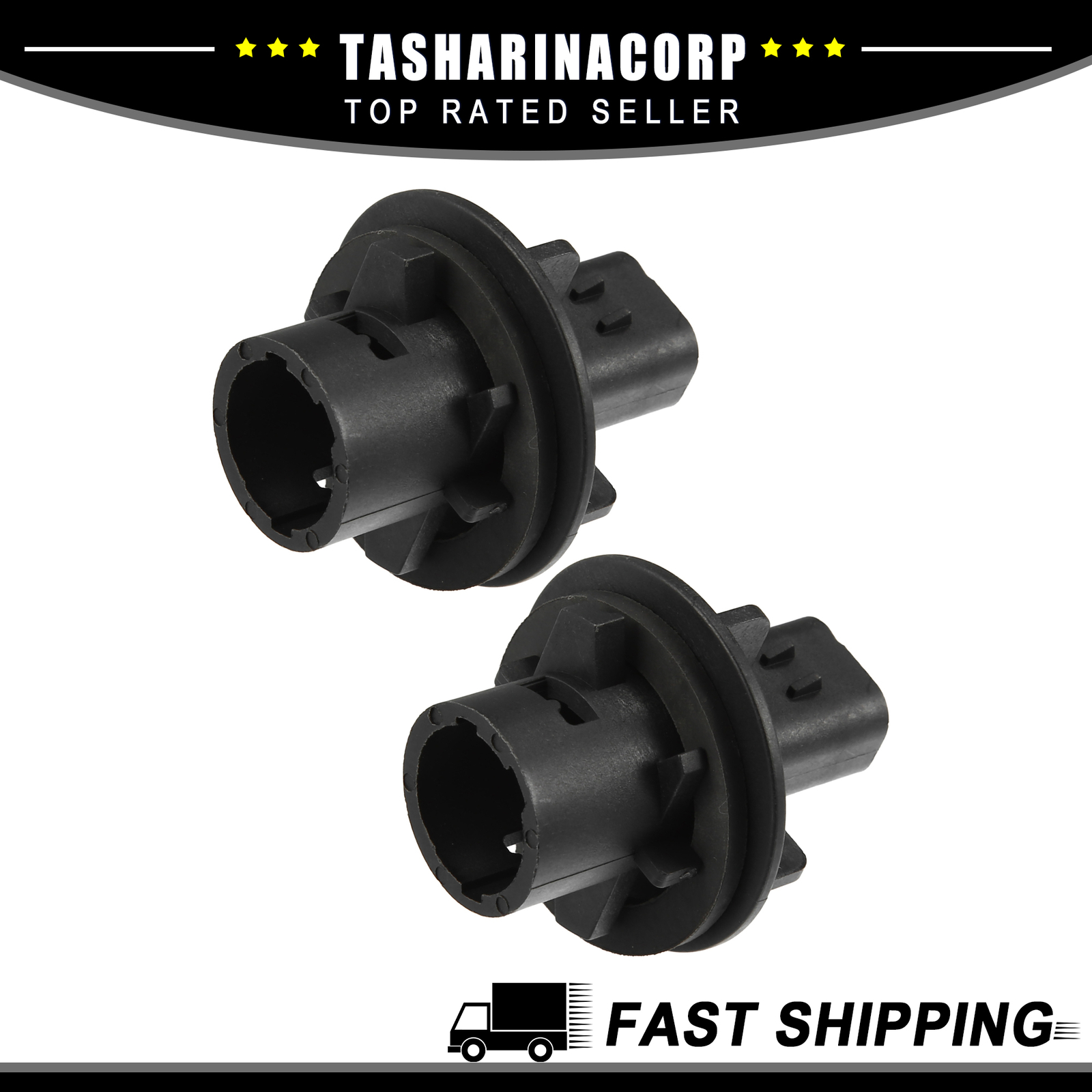 Piece of 2 Front Bumper Lamp Bulb Holder Socket fit for Land Rover Defender 90