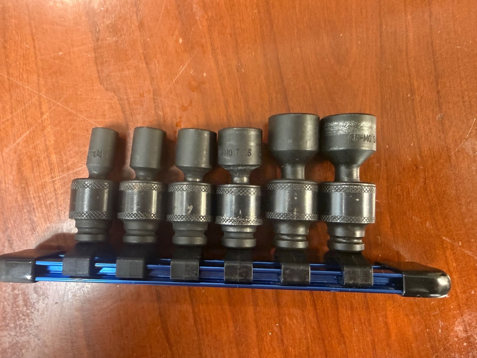 Expert 6 Pc 1/2″ Drive SAE Universal Swivel Impact Socket Set 1/4″ to 9/16″